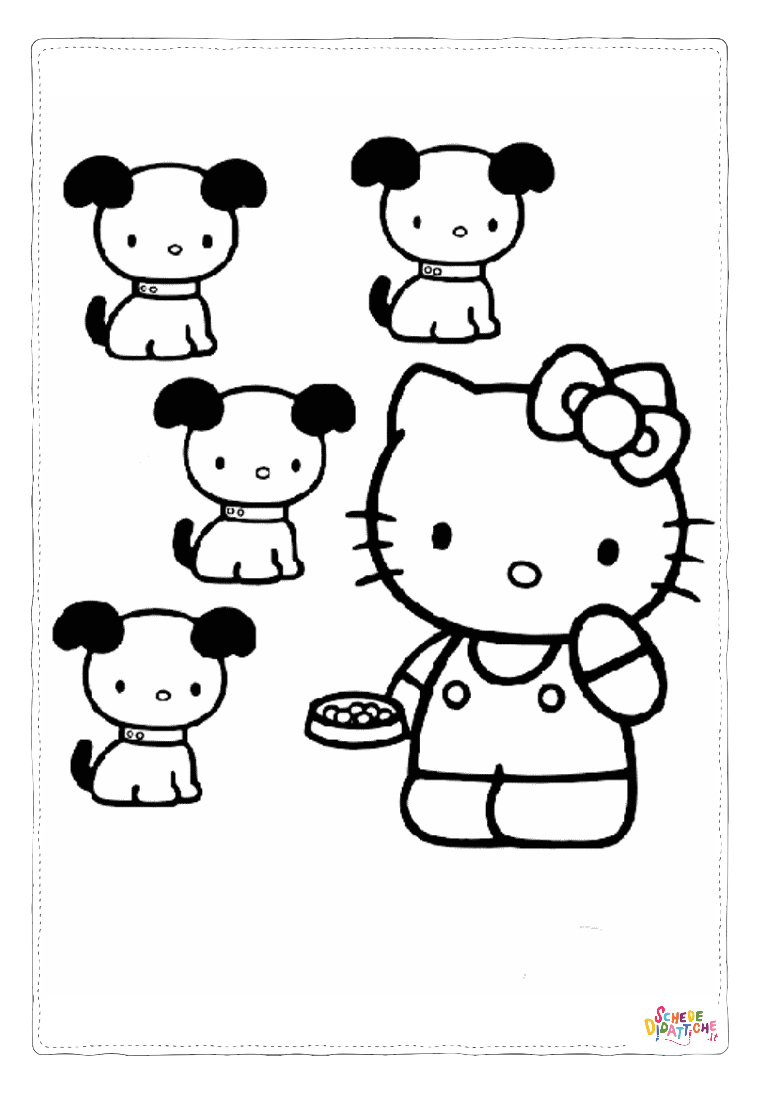 Disegno "Disegno di Hello Kitty da stampare e colorare 60" Disegno di Hello Kitty da stampare e colorare 60