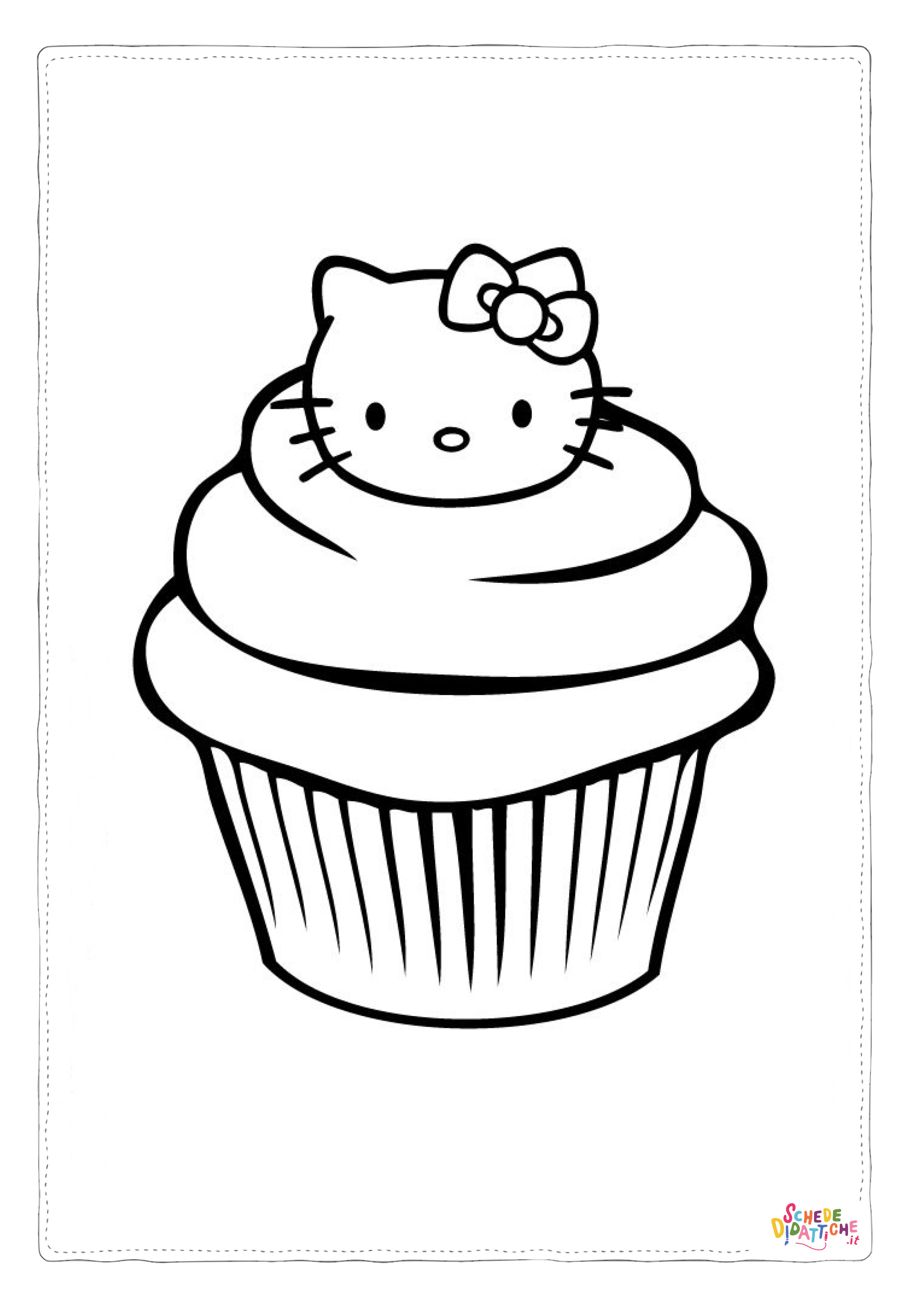 Disegno "Disegno di Hello Kitty da stampare e colorare 164" Disegno di Hello Kitty da stampare e colorare 164