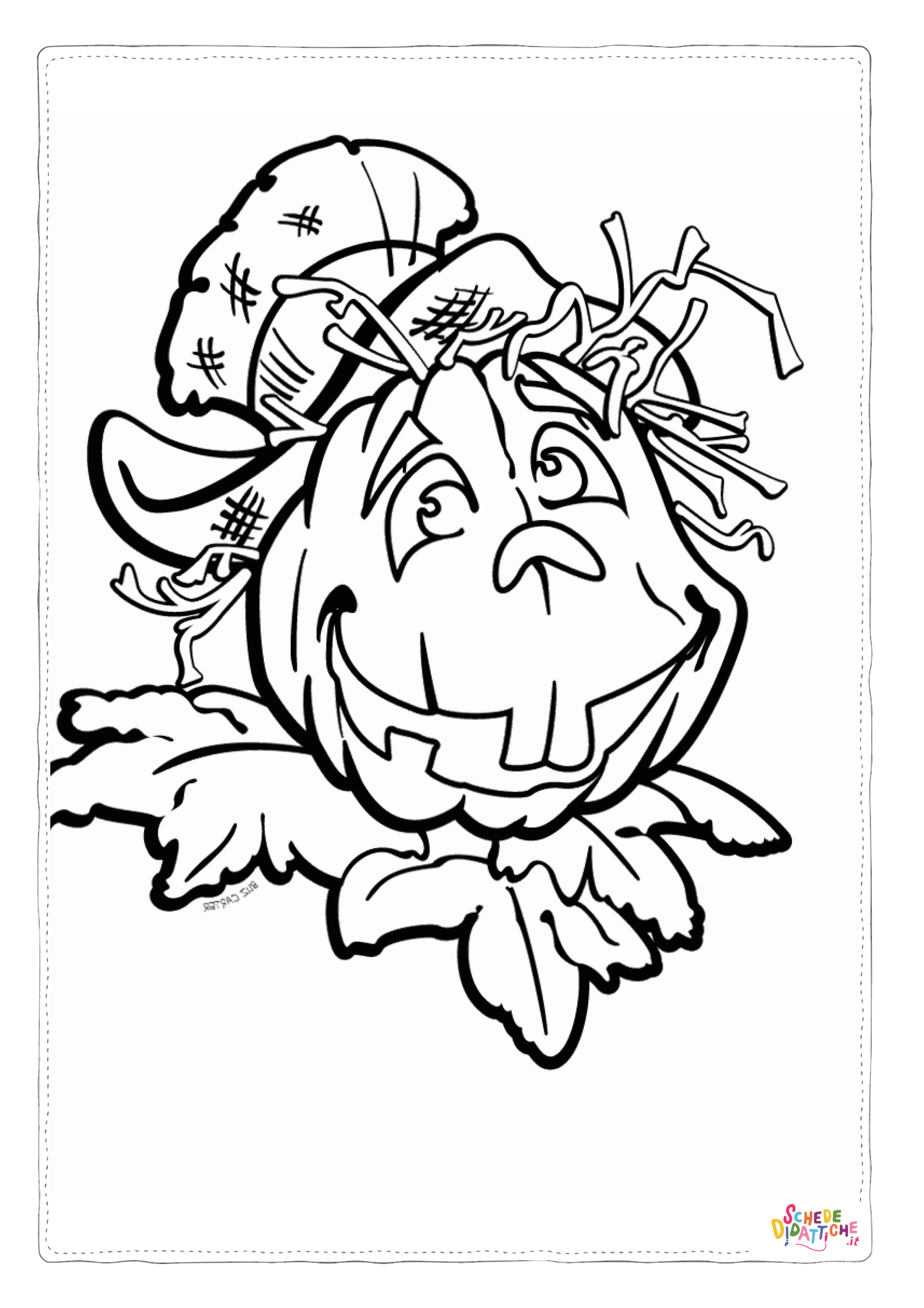 Disegno "Disegno di zucca di Halloween da stampare e colorare 78" Disegno di zucca di Halloween da stampare e colorare 78