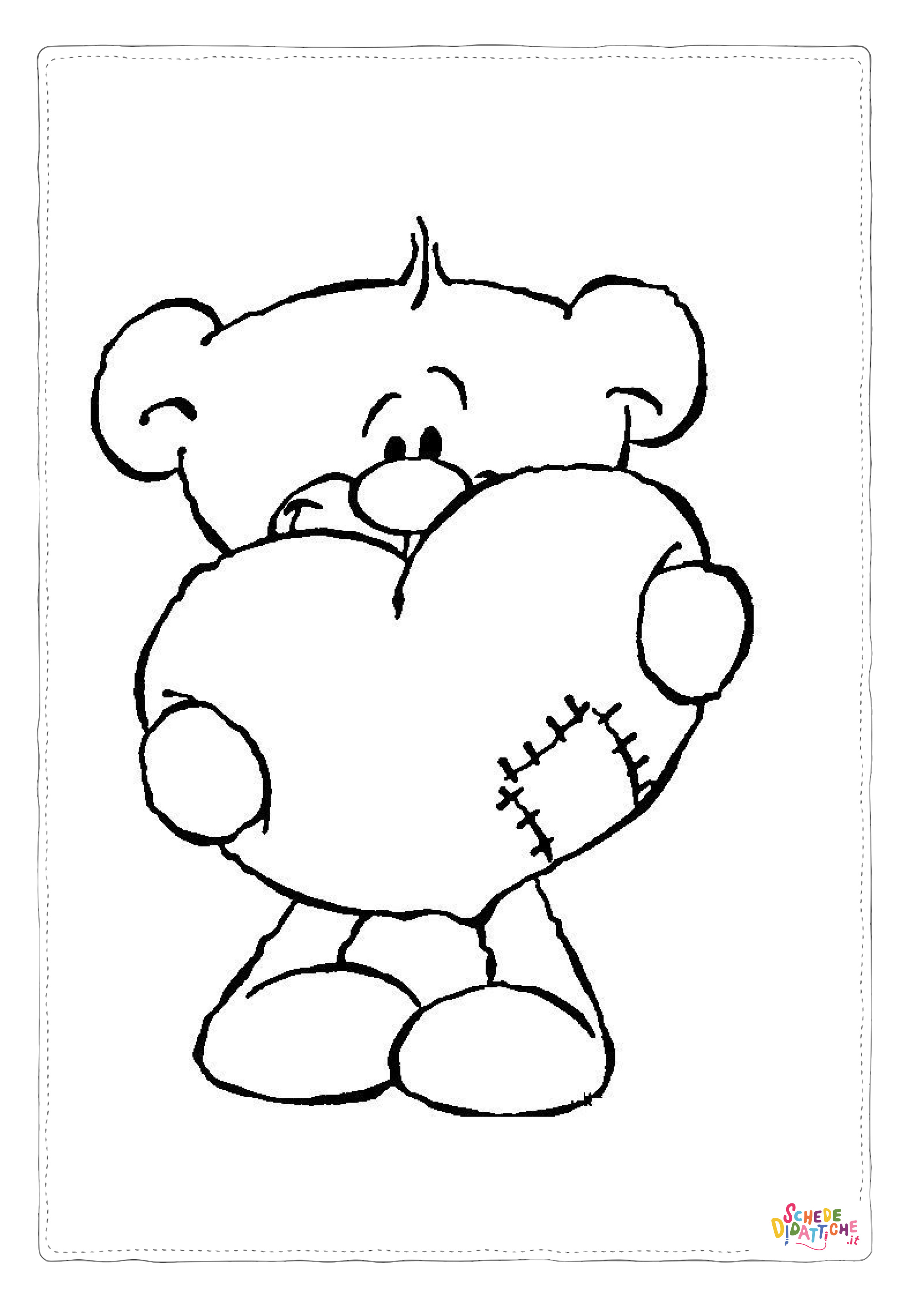 Disegno "Disegno di San Valentino da stampare e colorare 129" Disegno di San Valentino da stampare e colorare 129