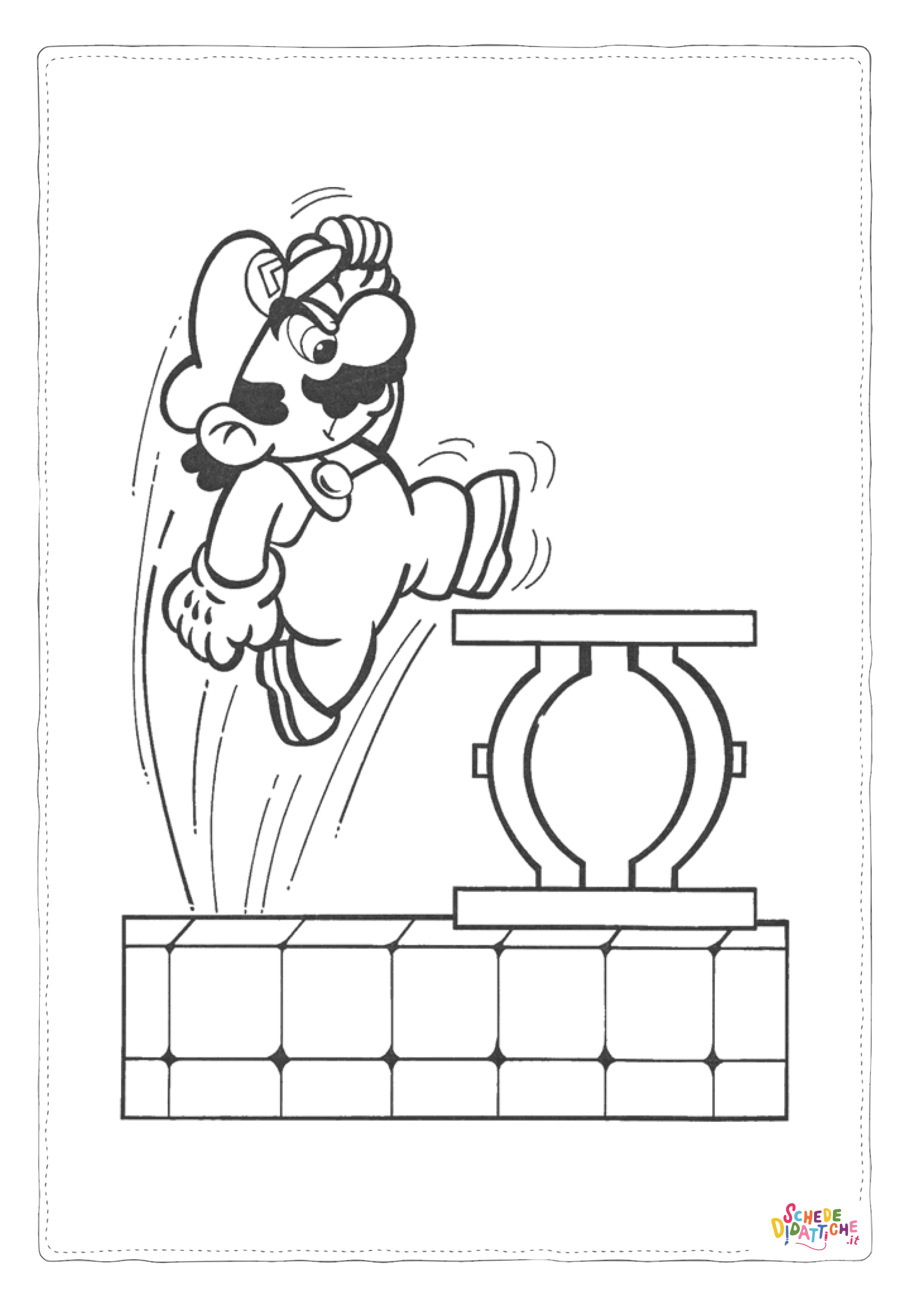 Disegno "Disegno di Super Mario da stampare e colorare 104" Disegno di Super Mario da stampare e colorare 104