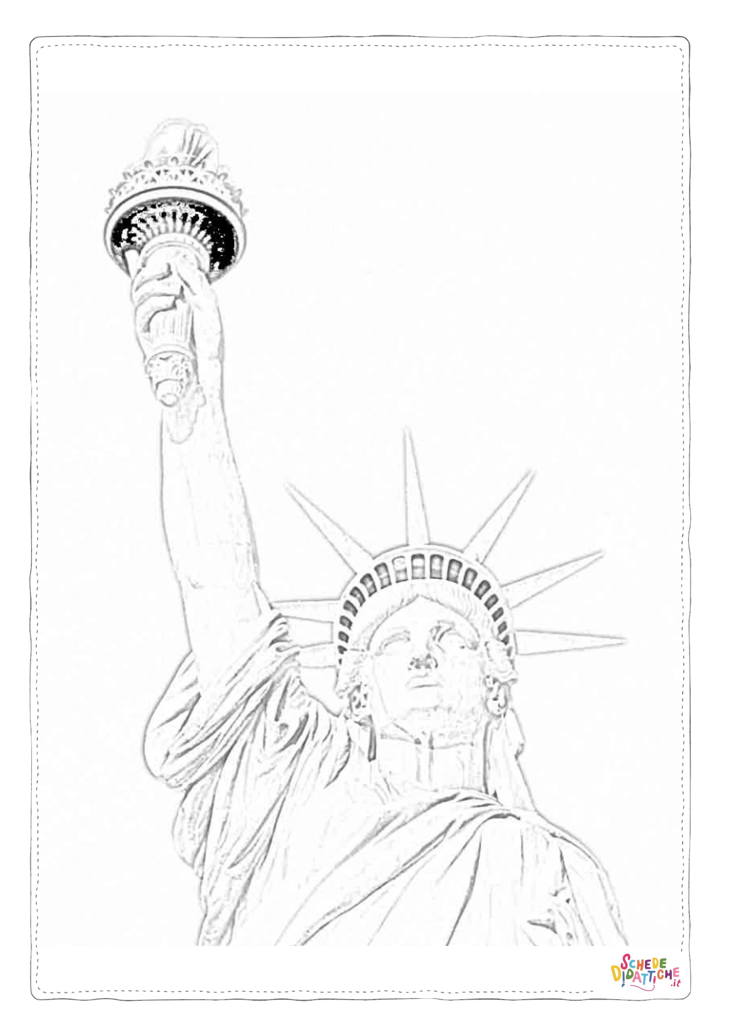 Disegno "Disegno di monumento famoso da stampare e colorare 51" Disegno di monumento famoso da stampare e colorare 51