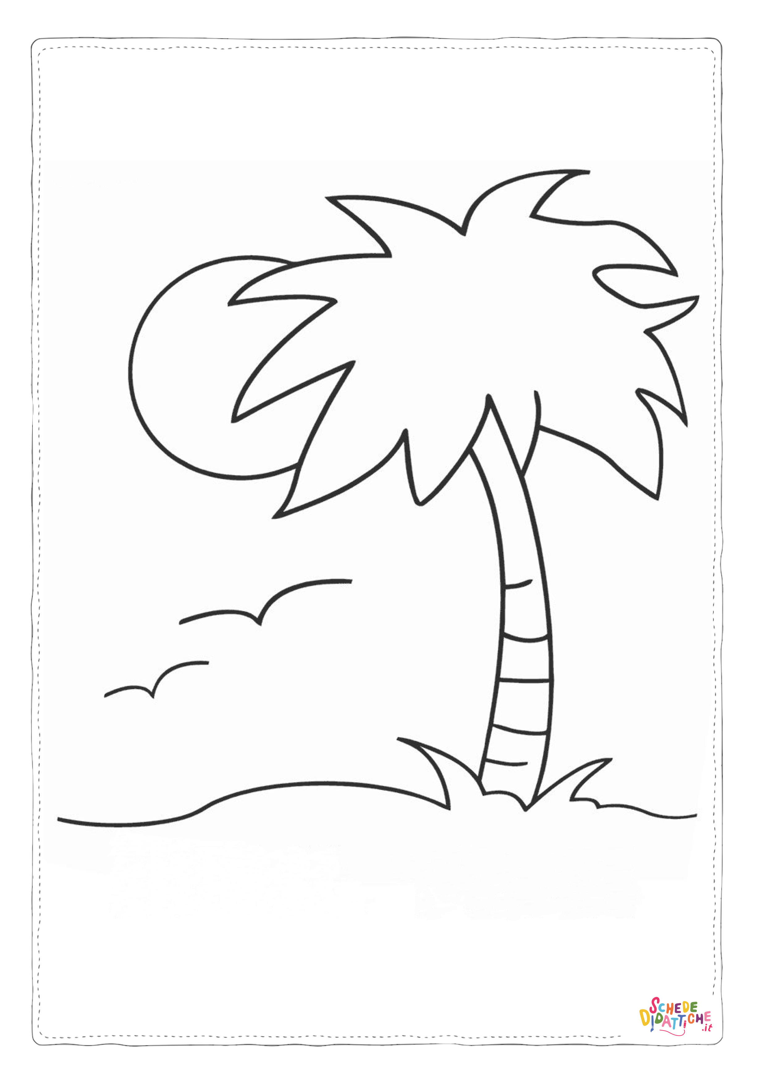 Disegno di albero da stampare e colorare 106