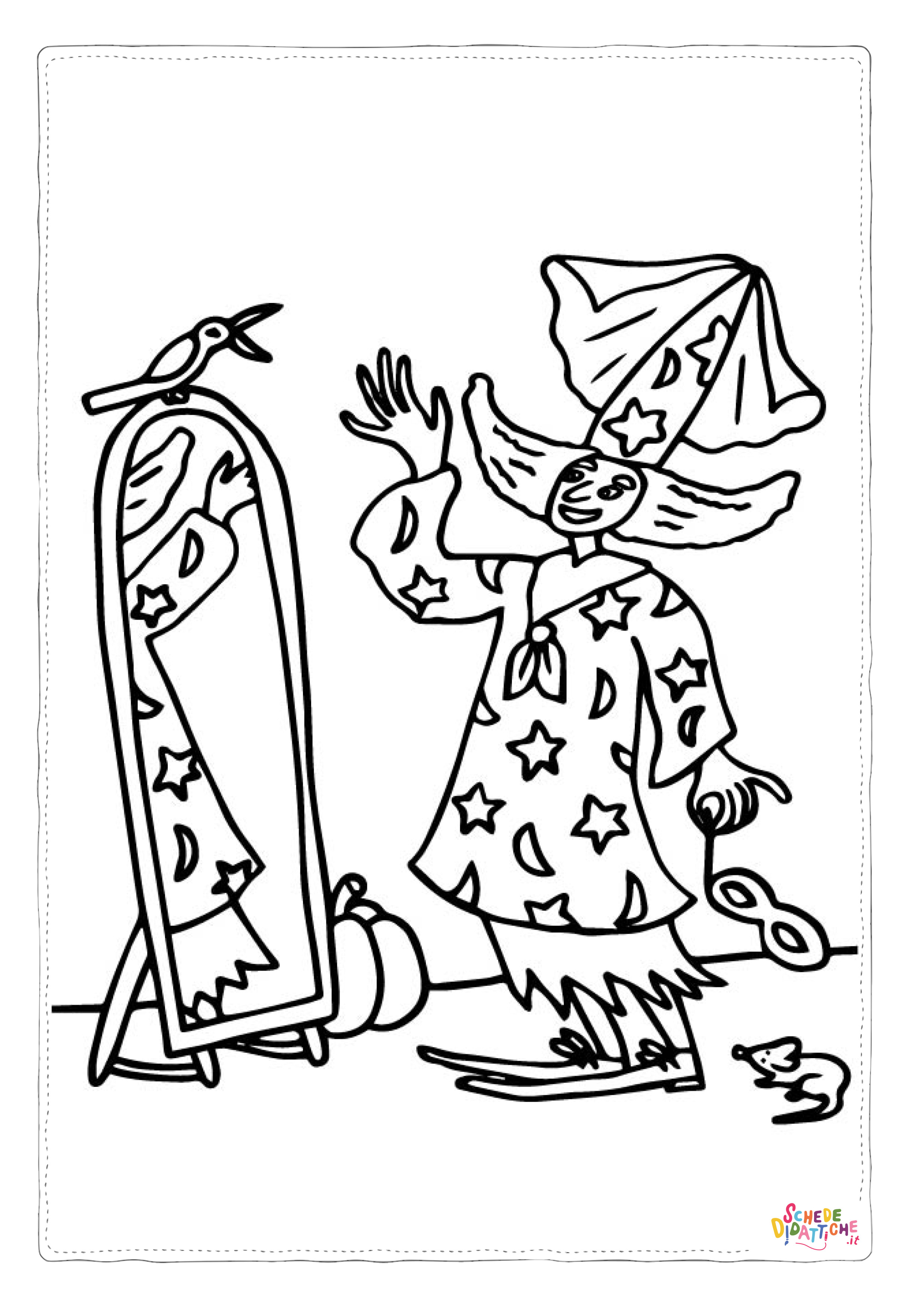 Disegno "Disegno di bambino ad Halloween da stampare e colorare 14" Disegno di bambino ad Halloween da stampare e colorare 14