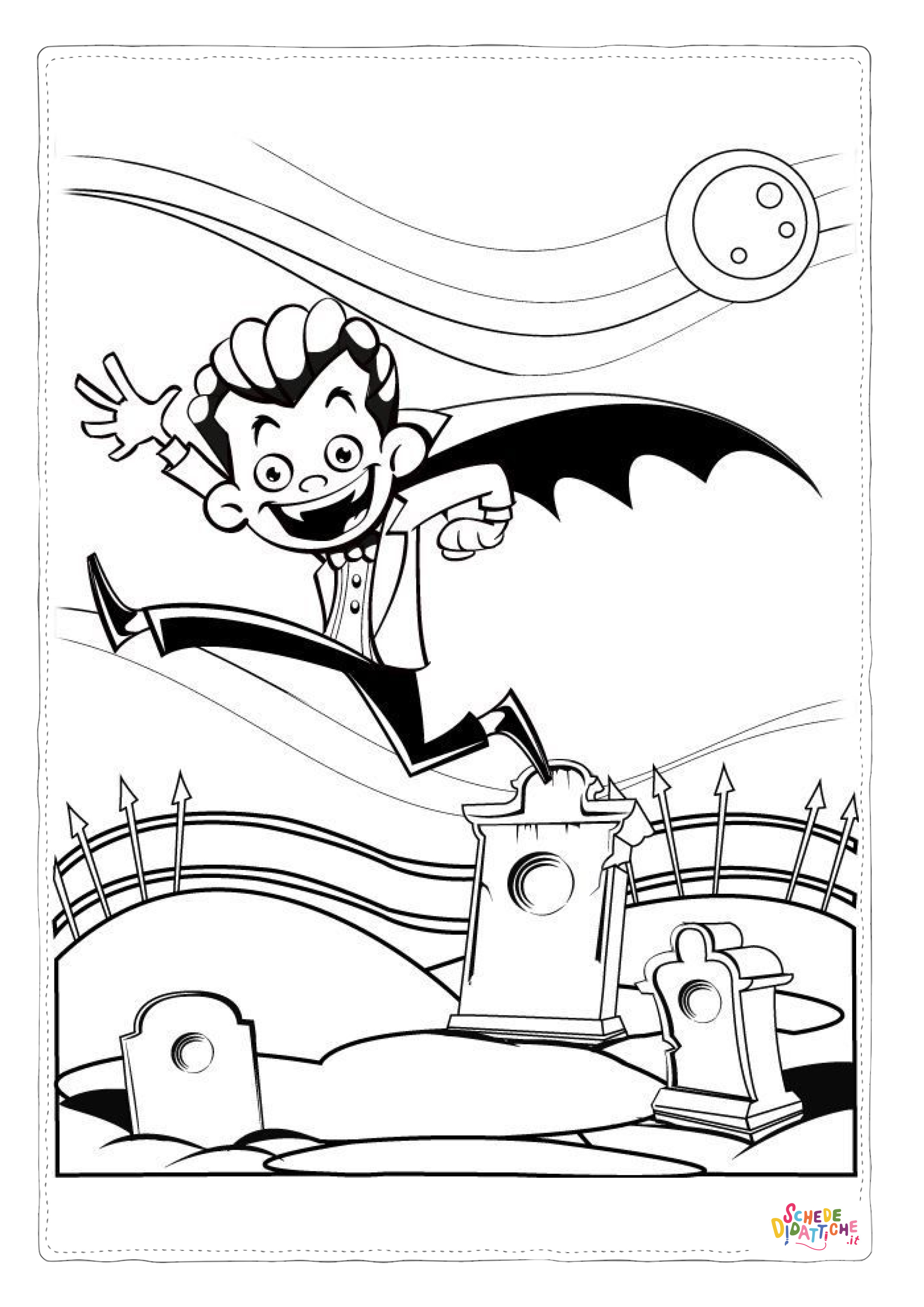 Disegno "Disegno di bambino ad Halloween da stampare e colorare 23" Disegno di bambino ad Halloween da stampare e colorare 23