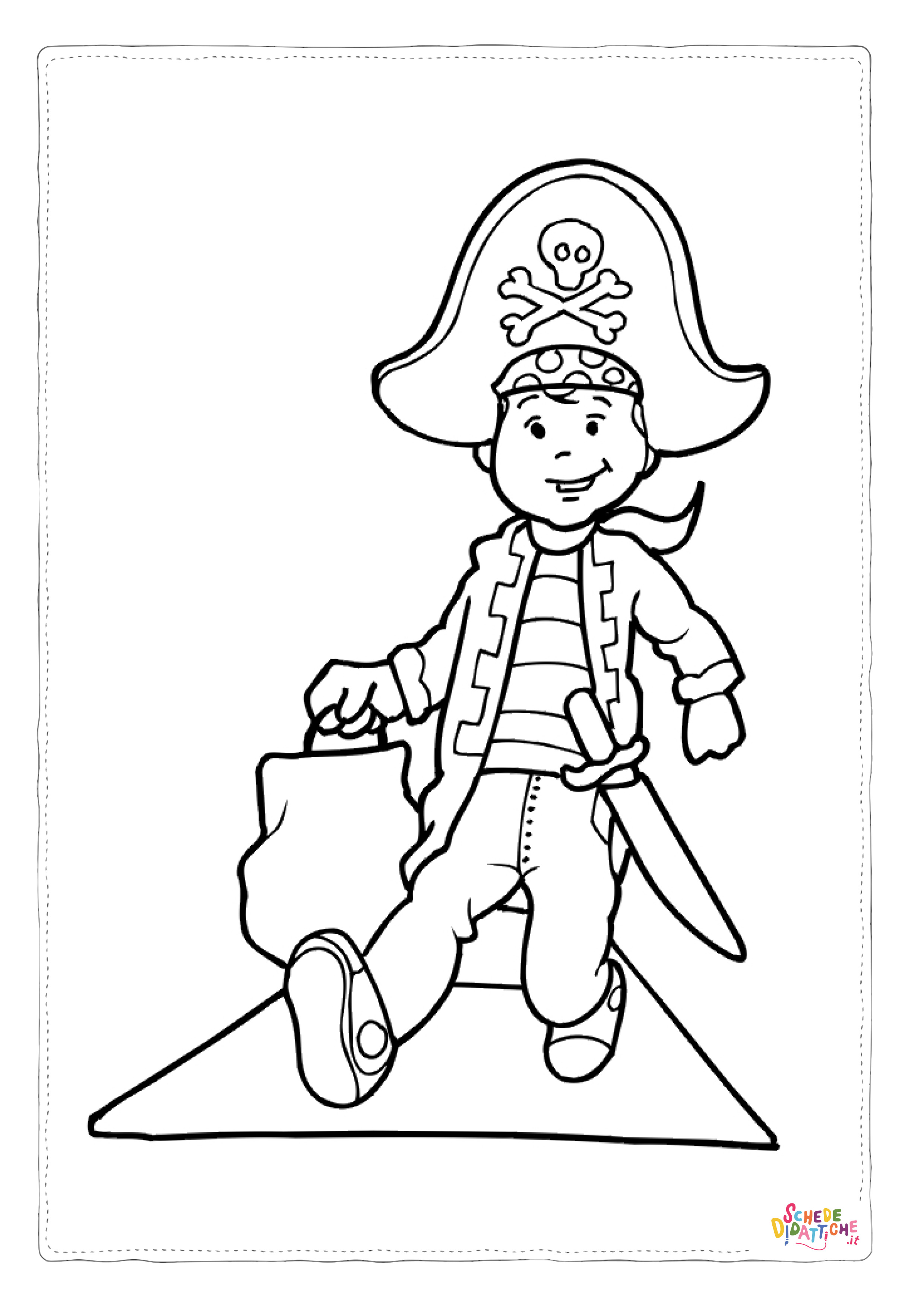 Disegno "Disegno di pirata da stampare e colorare 10" Disegno di pirata da stampare e colorare 10