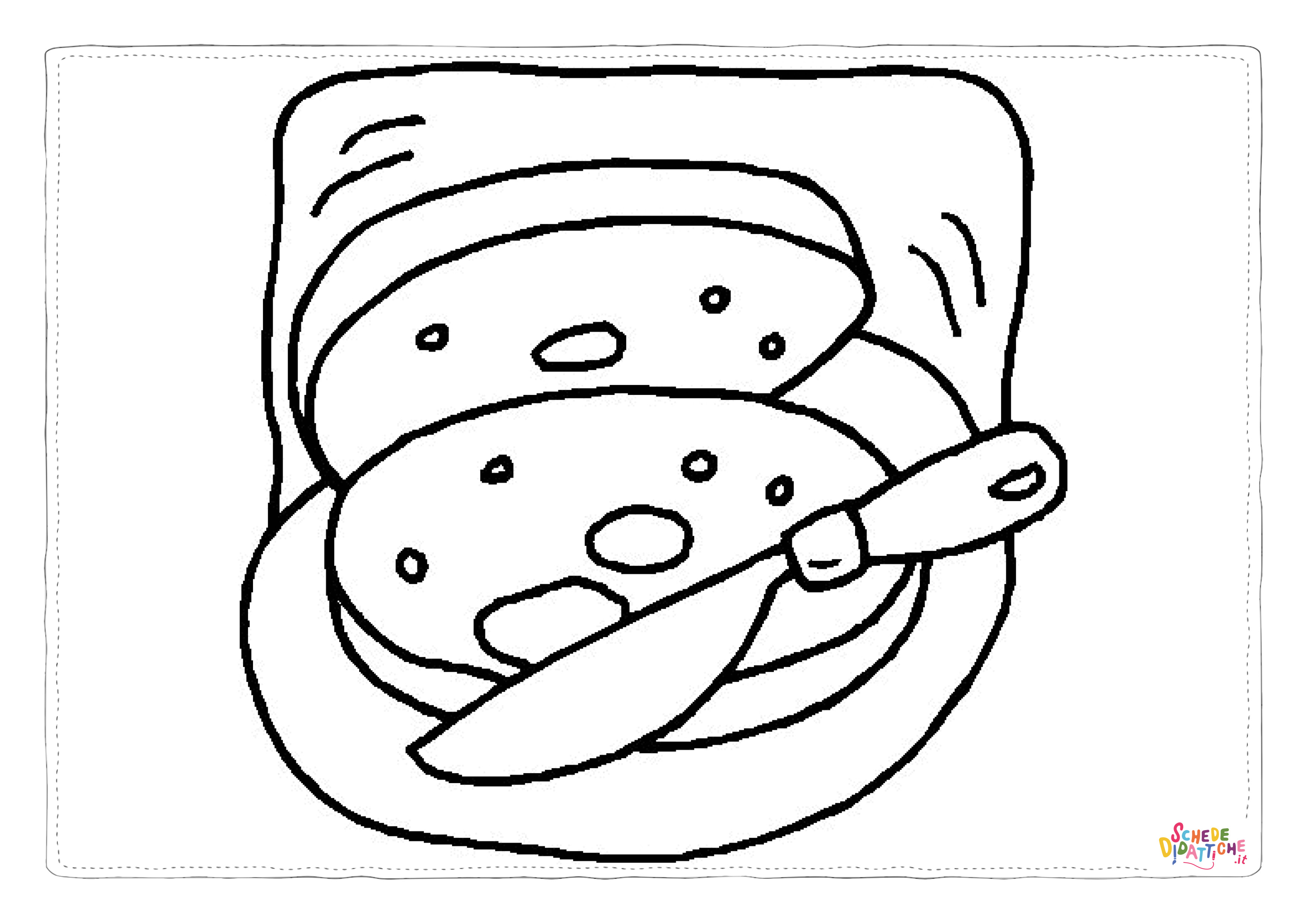 Disegno di colazione da stampare e colorare 23