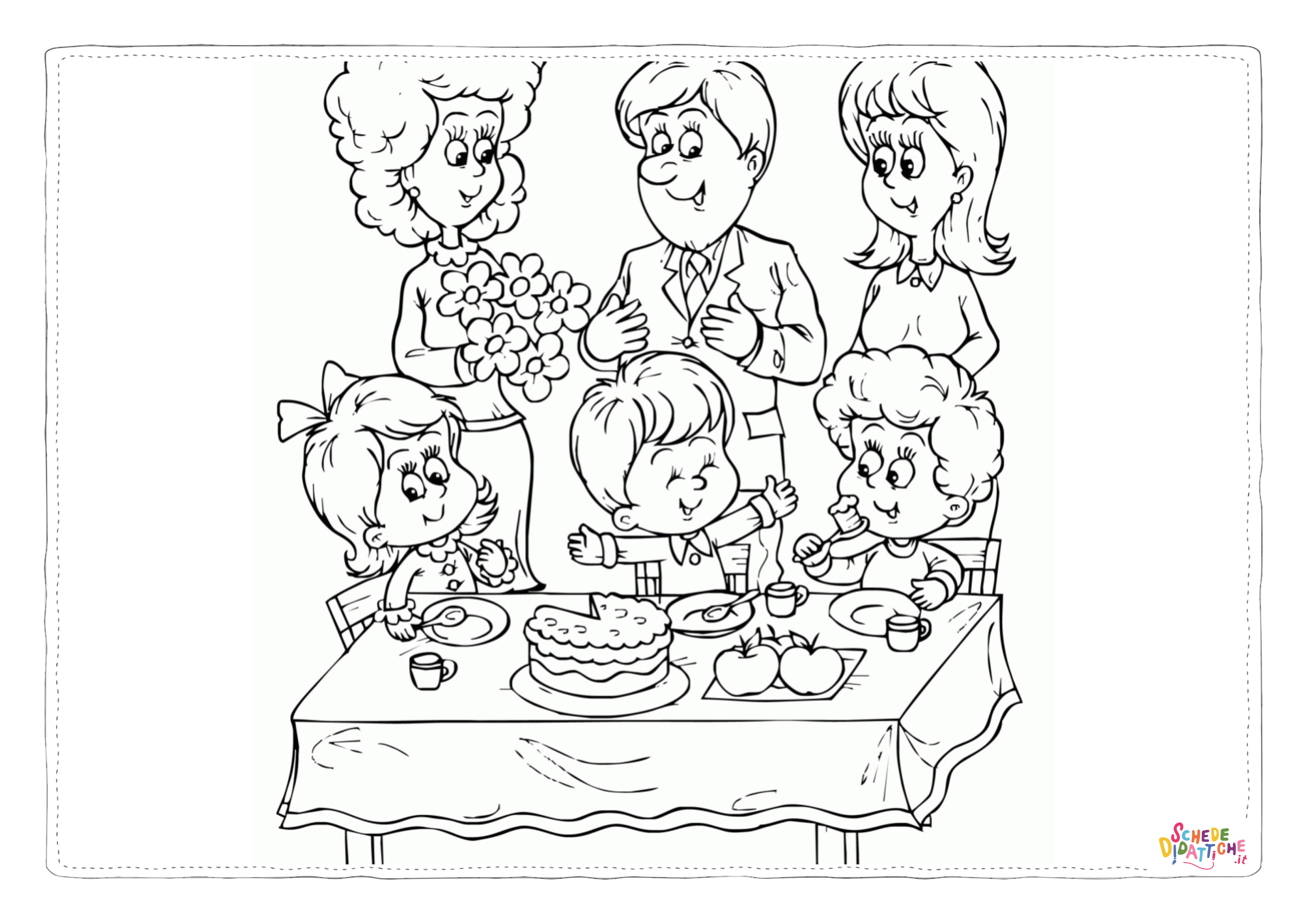 Disegno "Disegno di compleanno da stampare e colorare 34" Disegno di compleanno da stampare e colorare 34