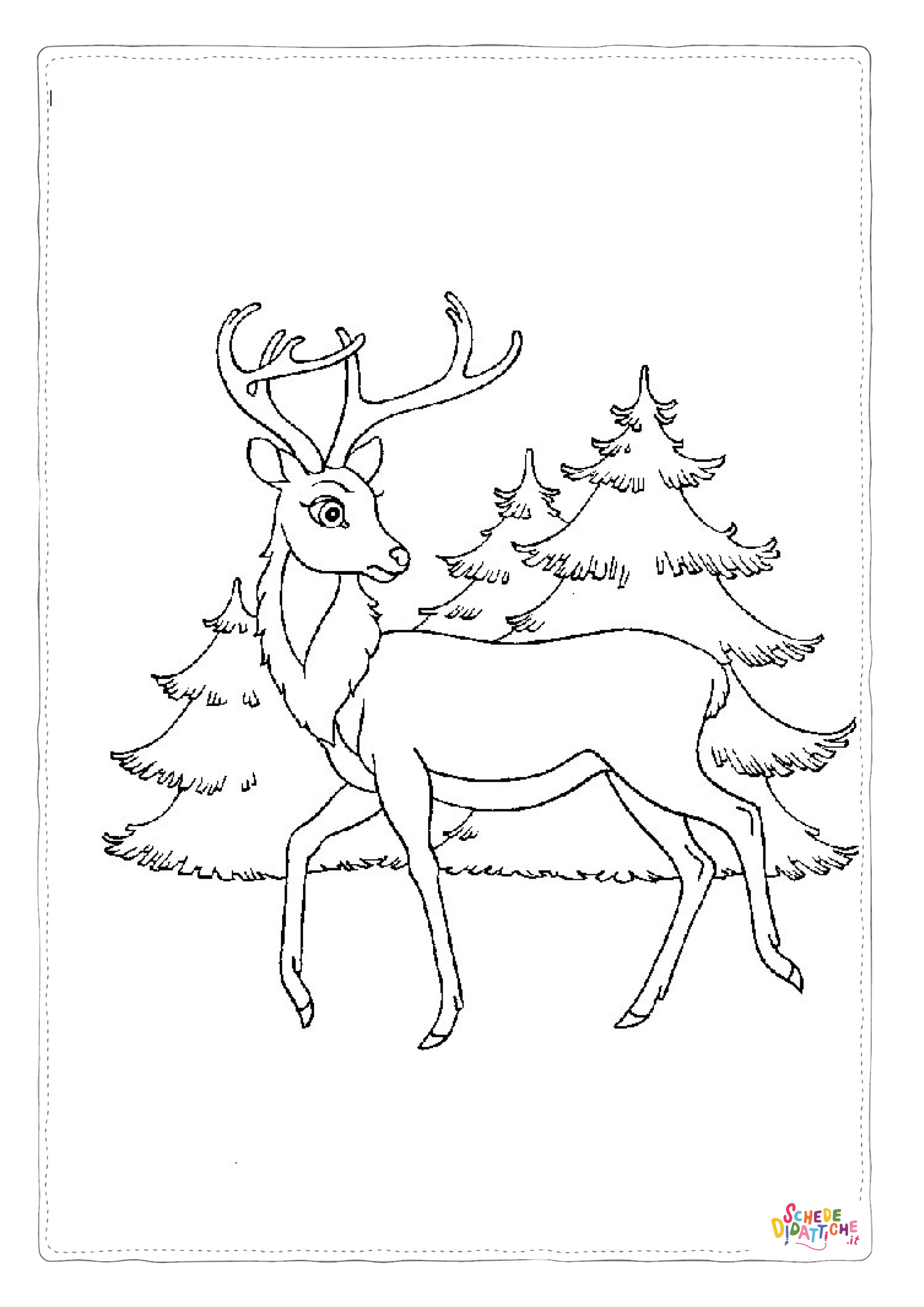 Disegno di albero di Natale da stampare e colorare 16