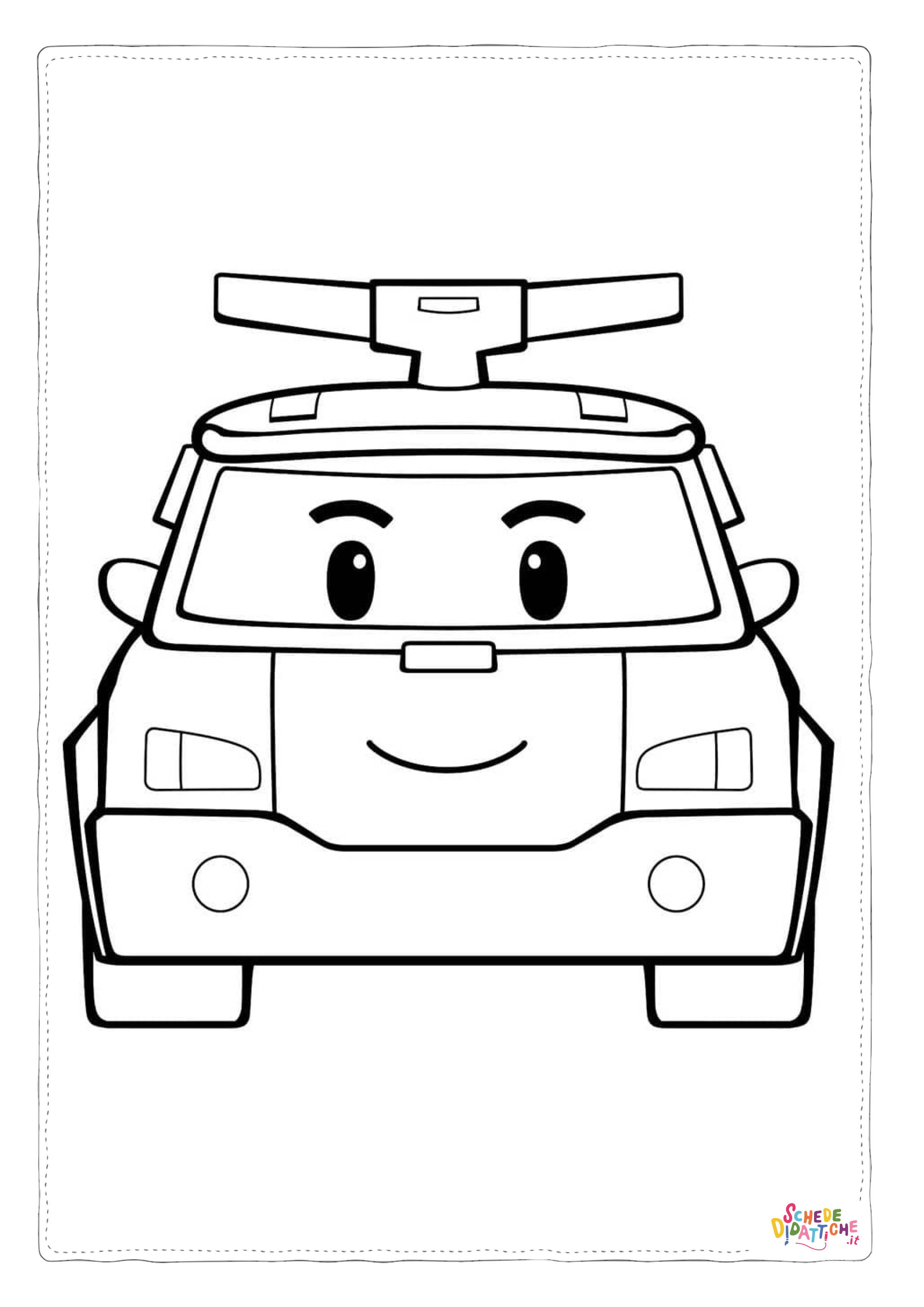 Disegno "Disegno di Robocar da stampare e colorare 21" Disegno di Robocar da stampare e colorare 21