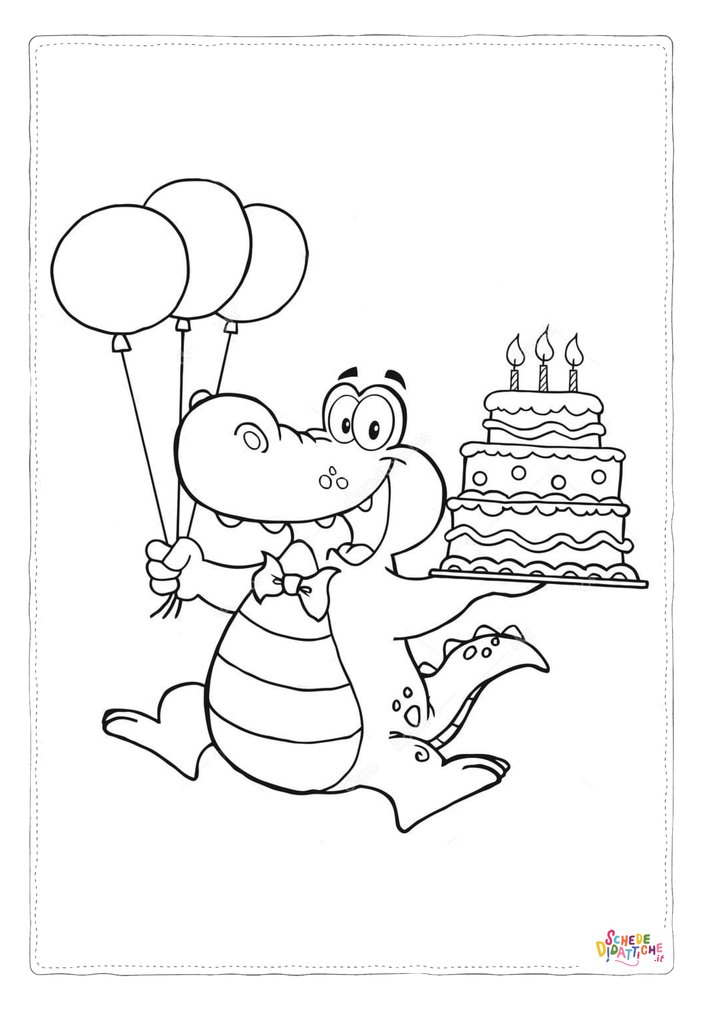 Disegno "Disegno di compleanno da stampare e colorare 70" Disegno di compleanno da stampare e colorare 70
