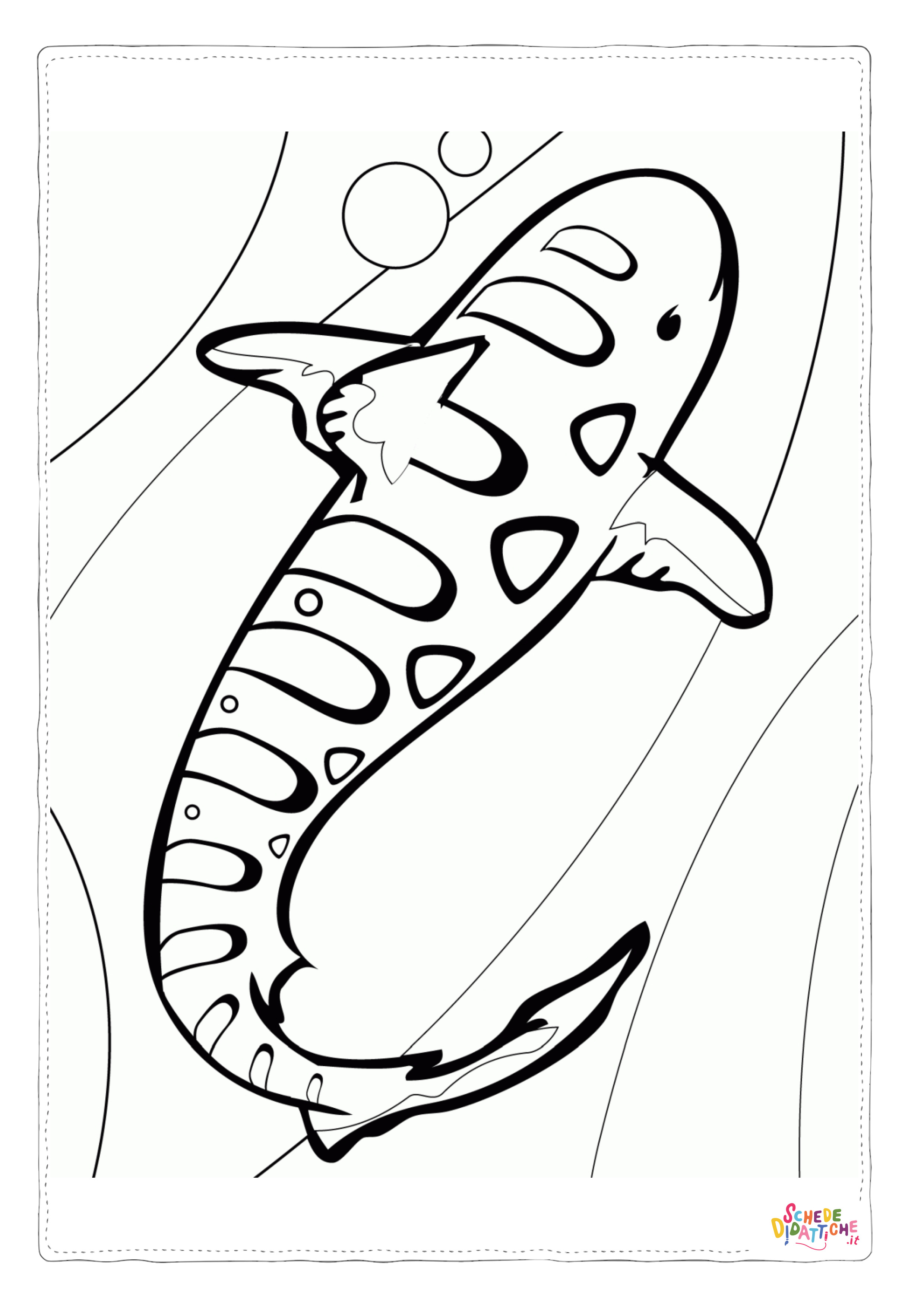 Disegno "Disegno di pesce da stampare e colorare 199" Disegno di pesce da stampare e colorare 199