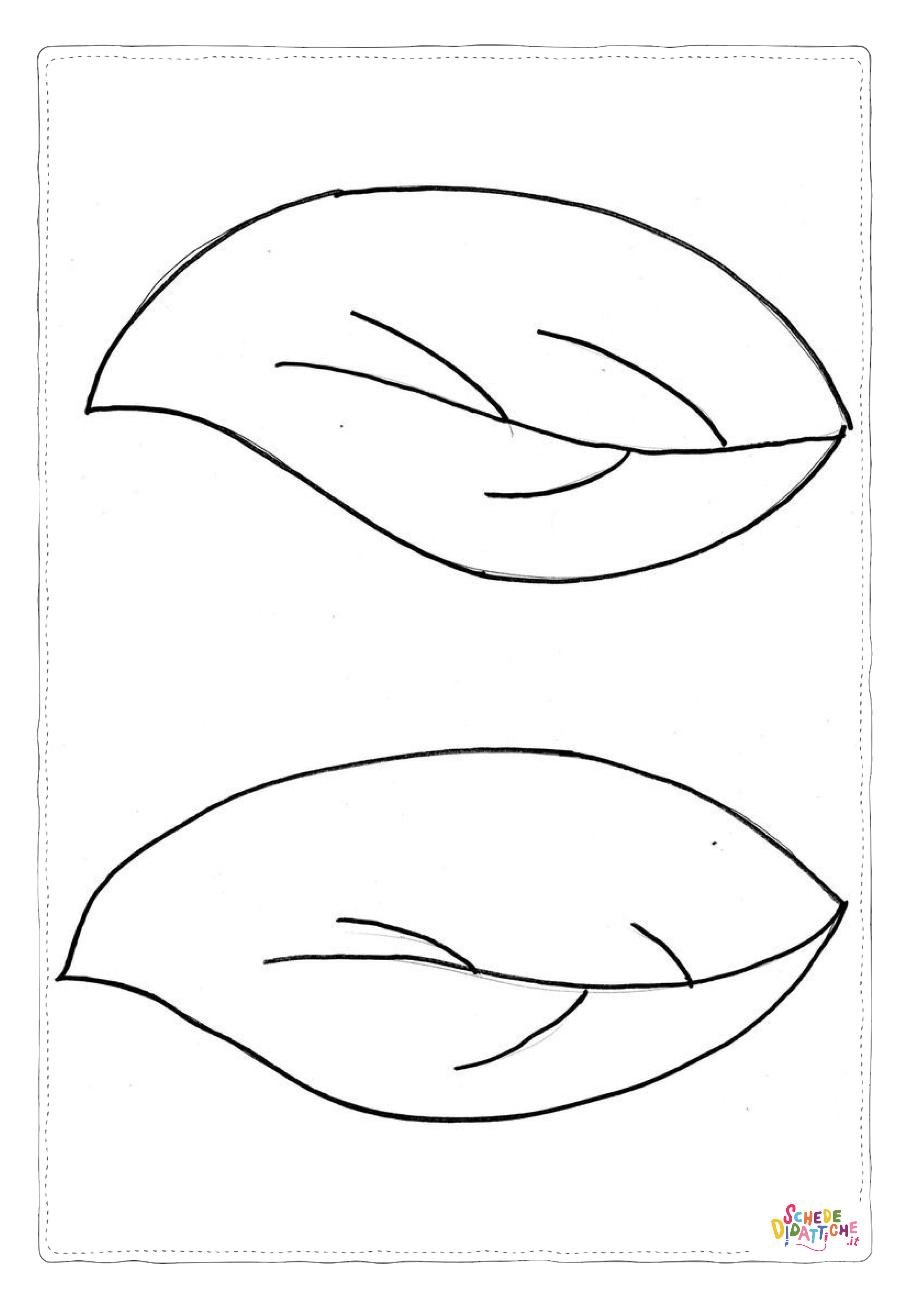 Disegno "Disegno di foglia da stampare e colorare 70" Disegno di foglia da stampare e colorare 70