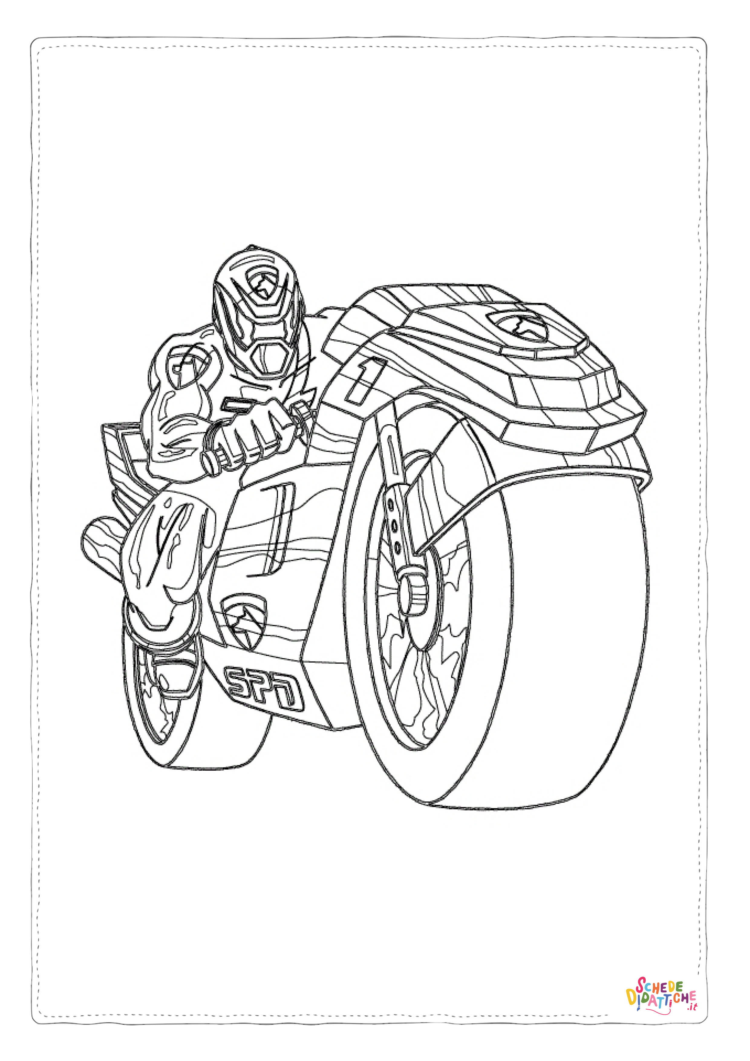 Disegno di Power Rangers da stampare e colorare 7