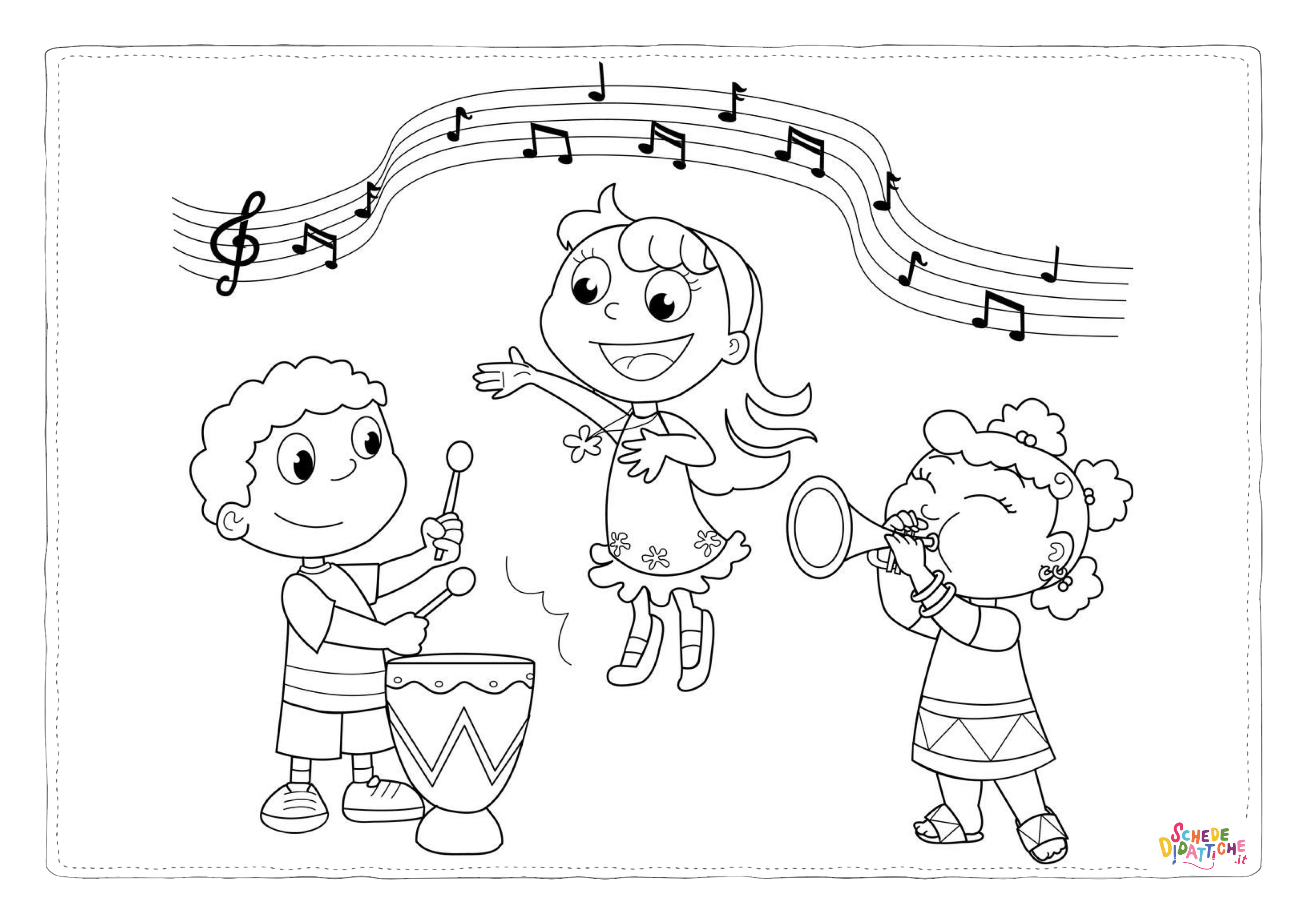 Disegno "Disegno di nota musicale da stampare e colorare 13" Disegno di nota musicale da stampare e colorare 13