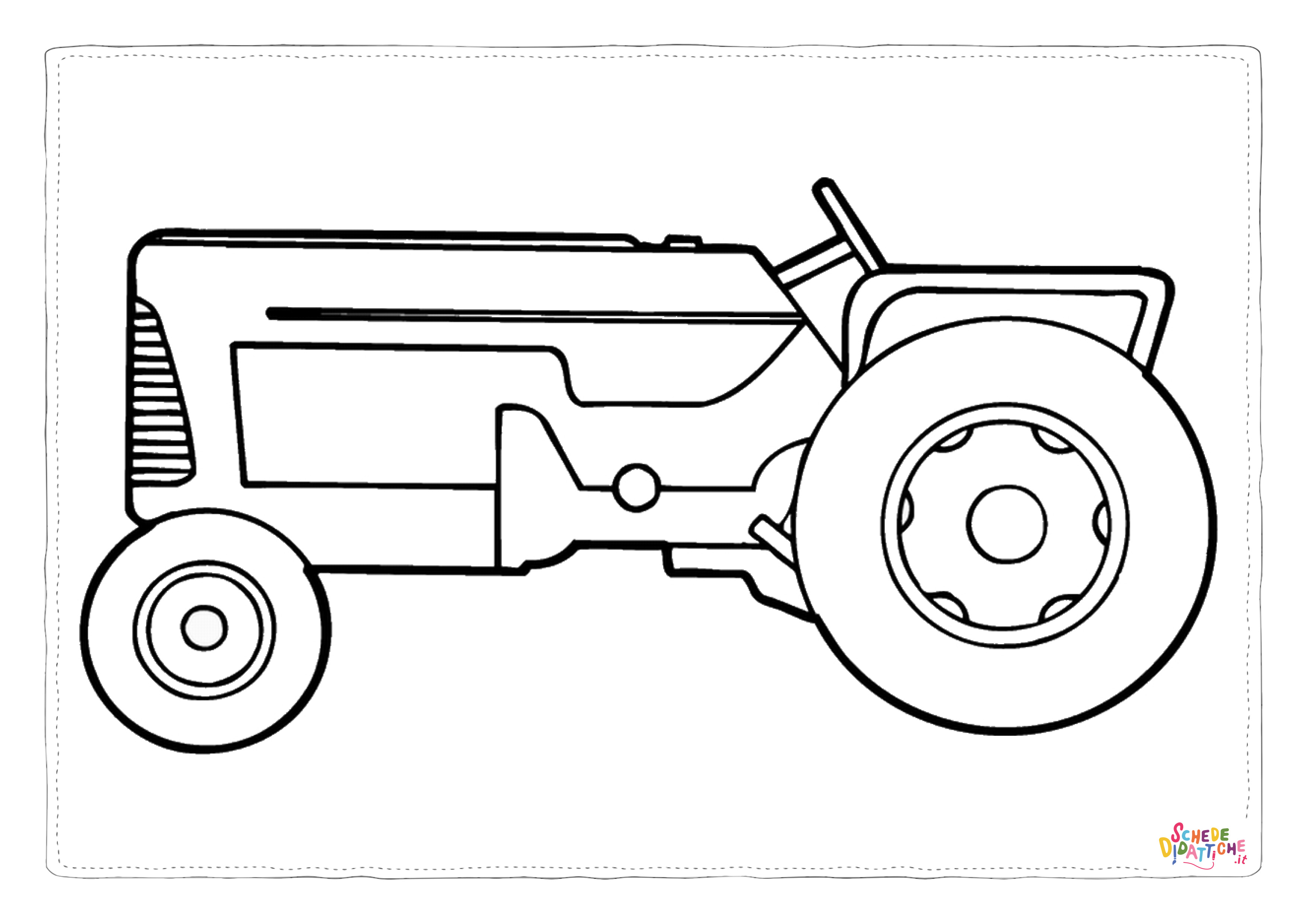 Disegno "Disegno di trattore da stampare e colorare 3" Disegno di trattore da stampare e colorare 3