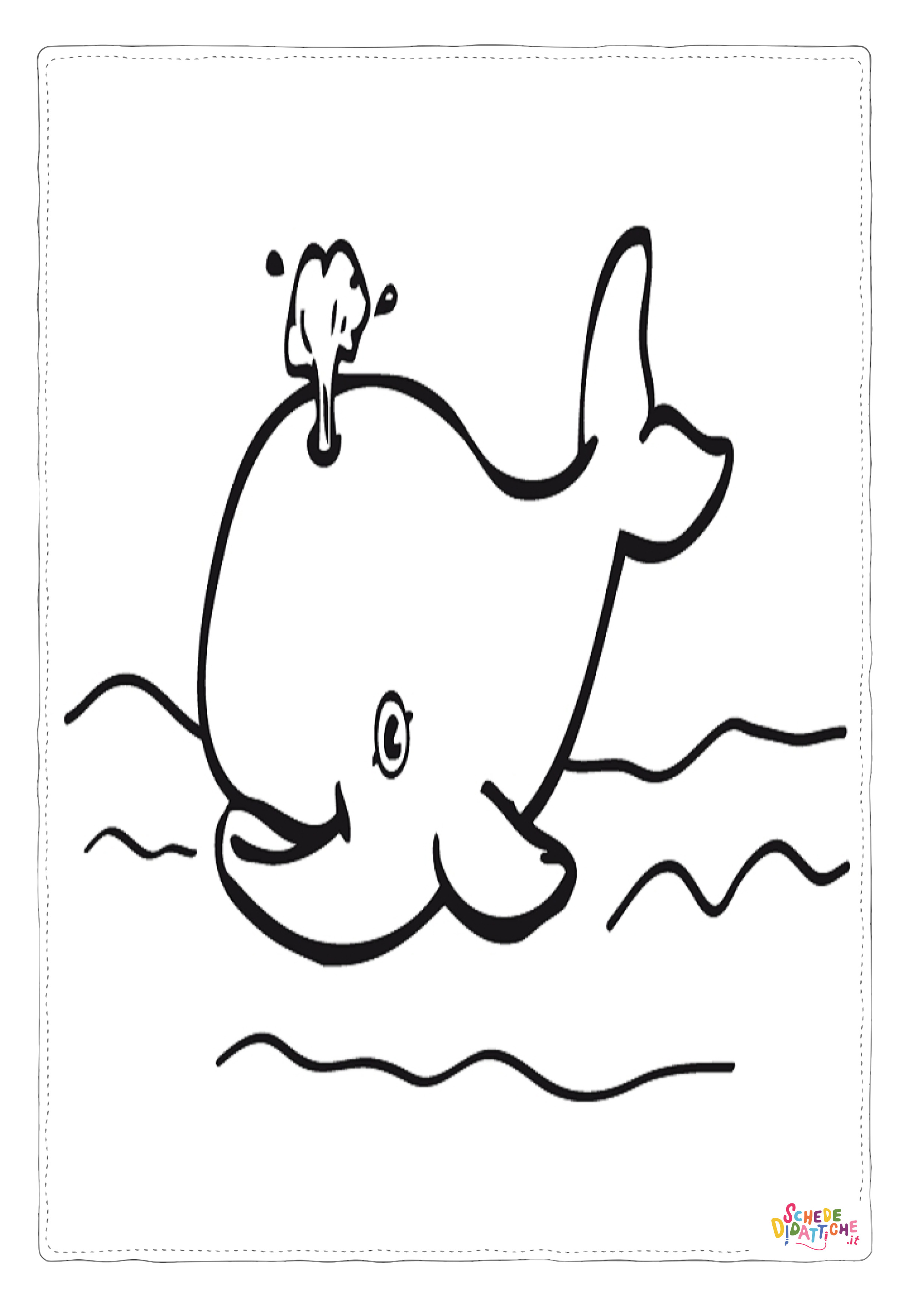 Disegno "Disegno di balena da stampare e colorare 4" Disegno di balena da stampare e colorare 4