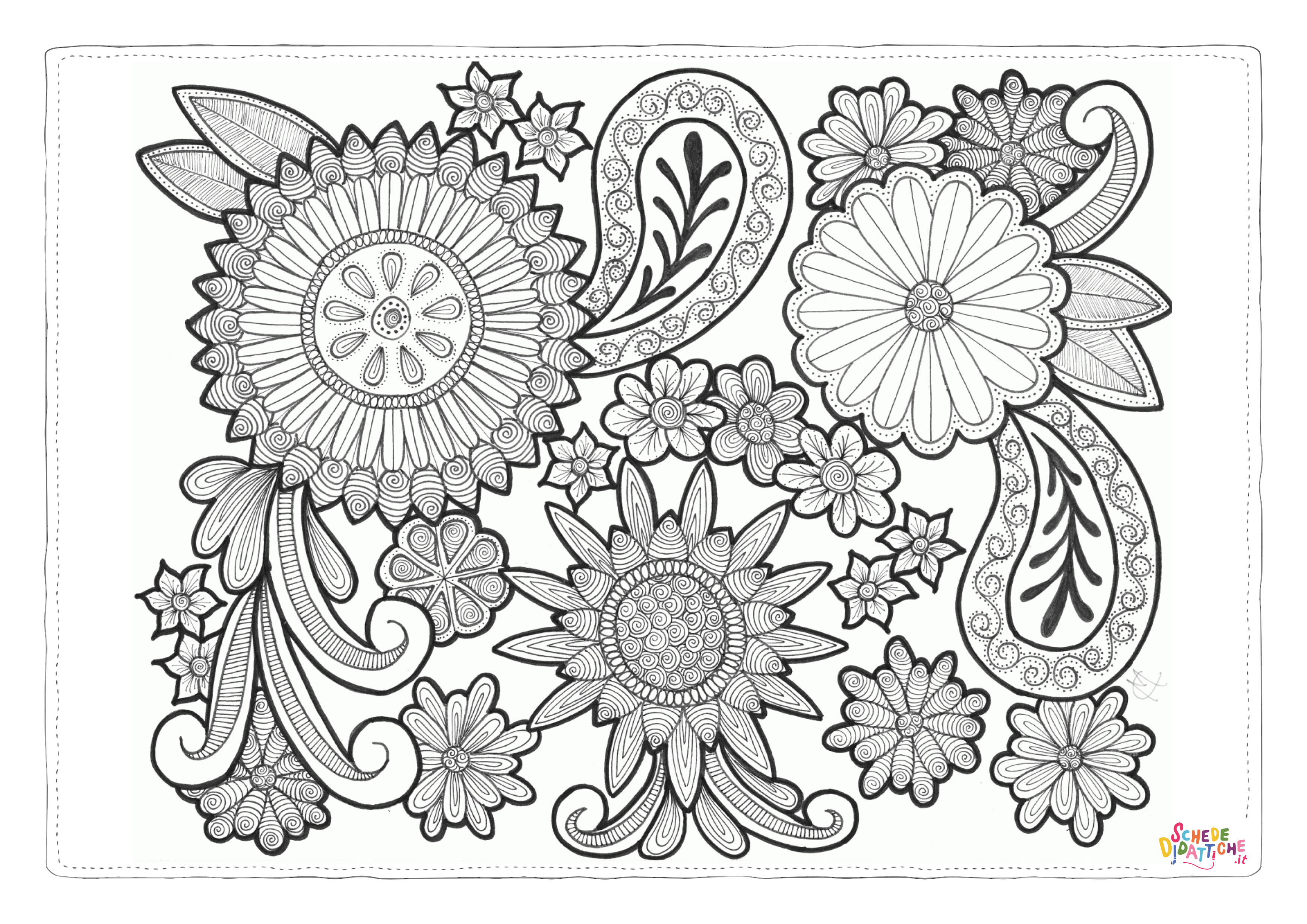 Disegno "Disegno di mandala da stampare e colorare 317" Disegno di mandala da stampare e colorare 317