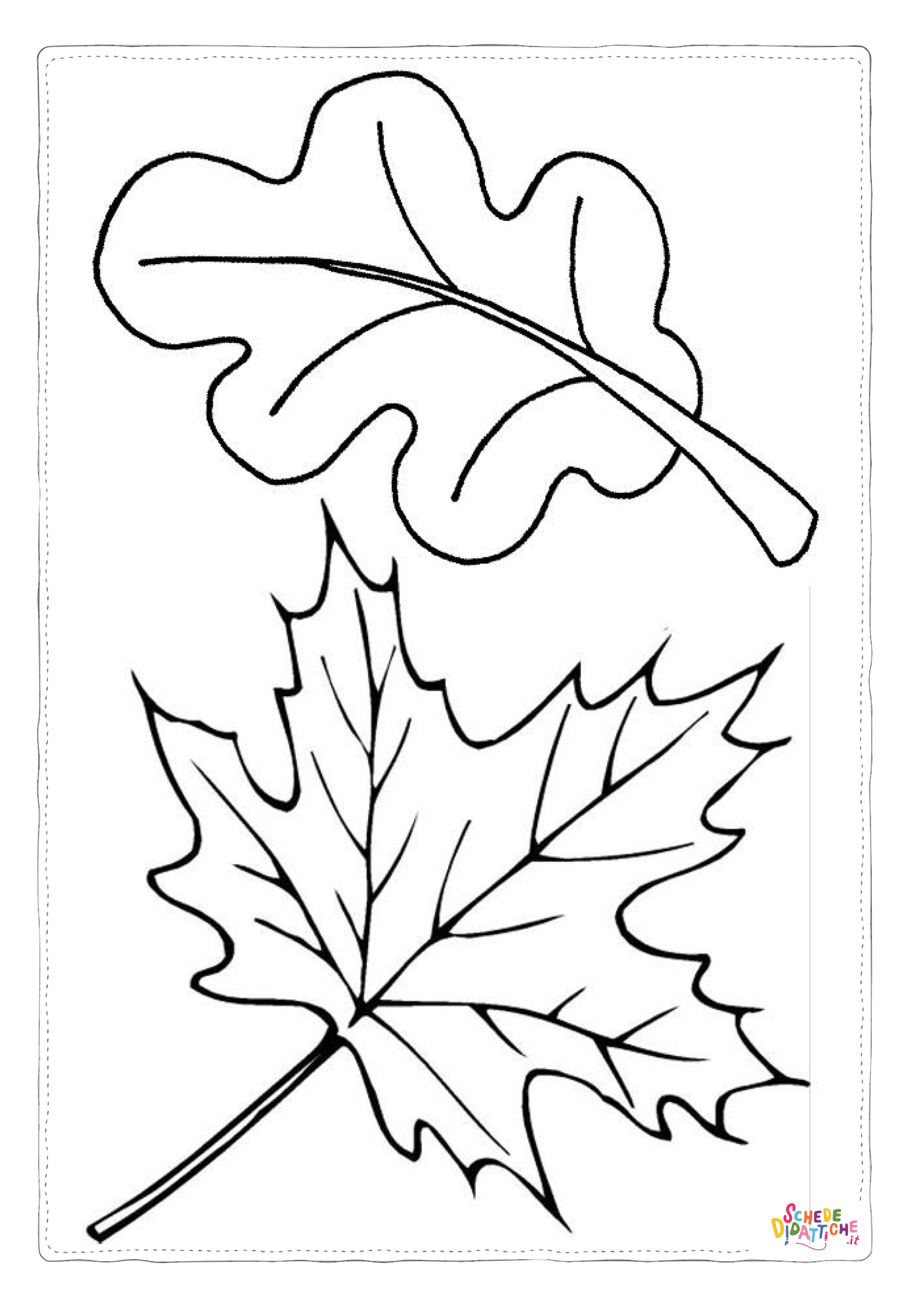 Disegno "Disegno di foglia da stampare e colorare 160" Disegno di foglia da stampare e colorare 160