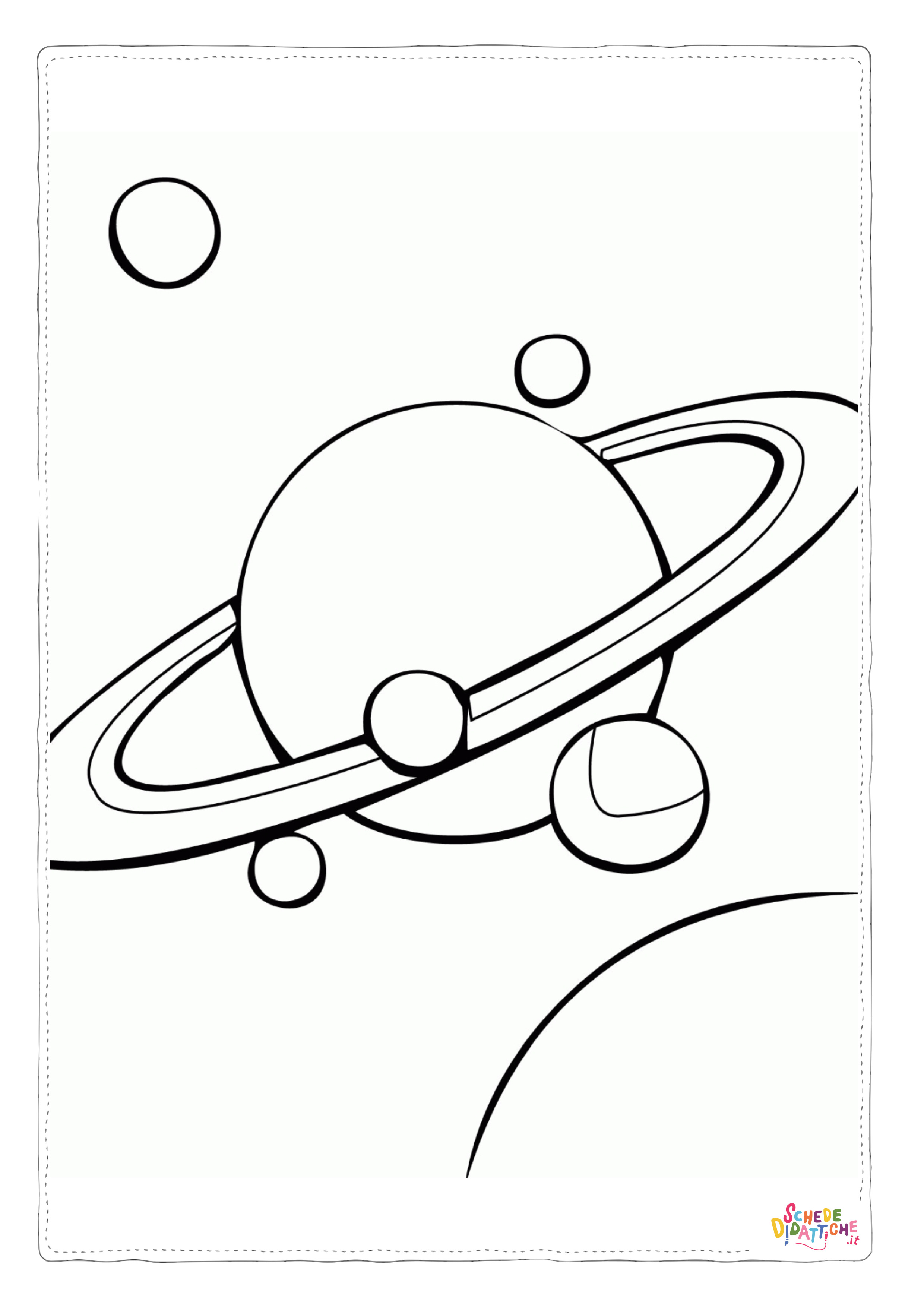 Disegno "Disegno di pianeta da stampare e colorare 6" Disegno di pianeta da stampare e colorare 6