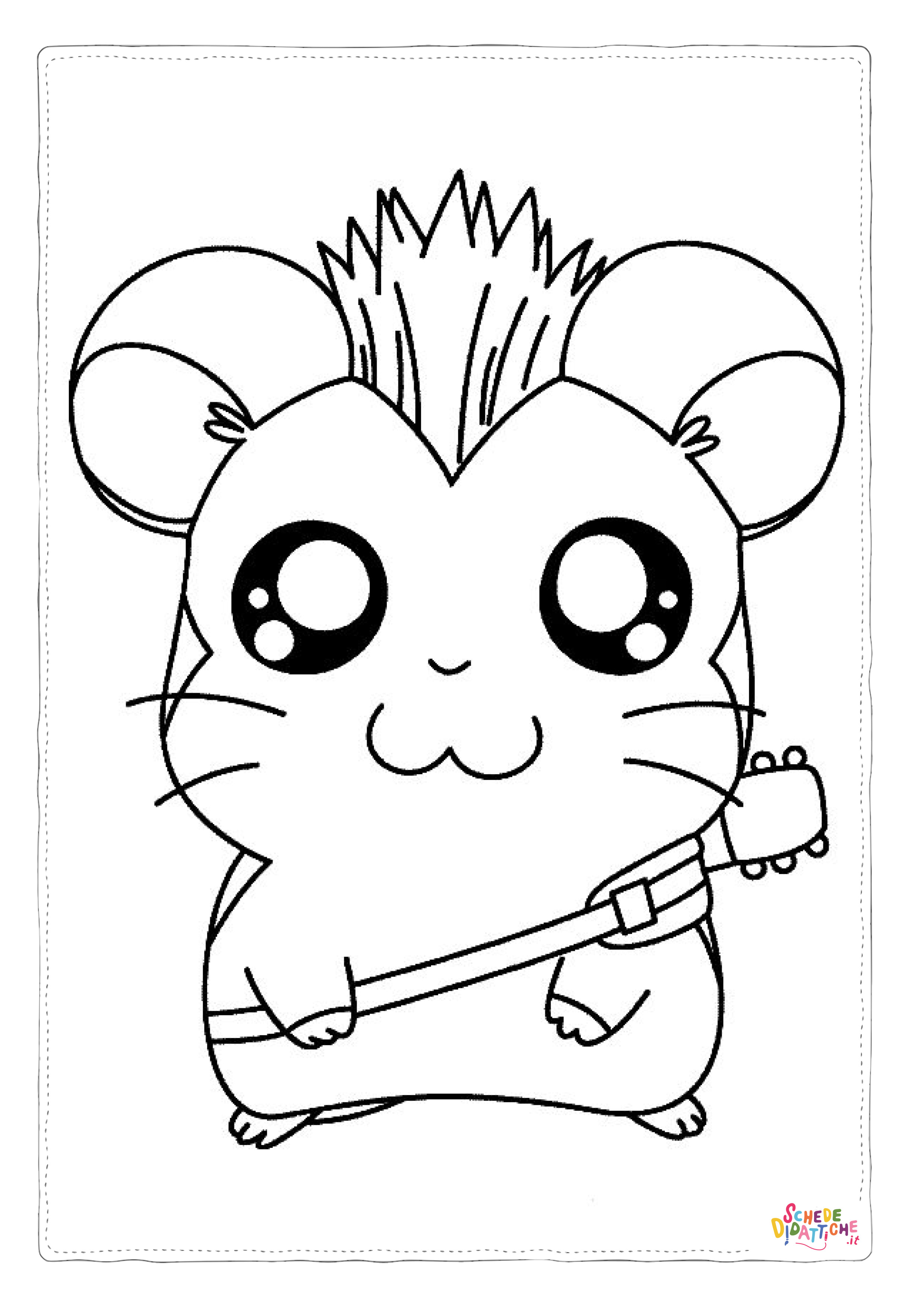 Disegno di Hamtaro da stampare e colorare 18