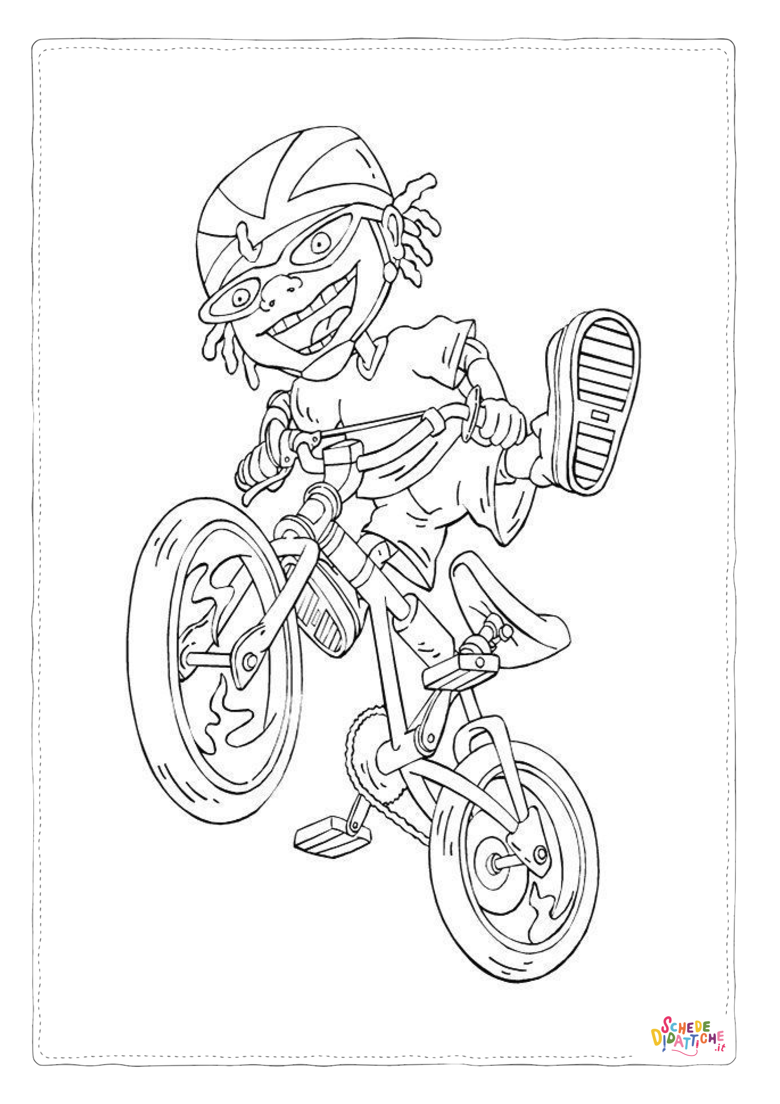 Disegno "Disegno di bicicletta da stampare e colorare 14" Disegno di bicicletta da stampare e colorare 14