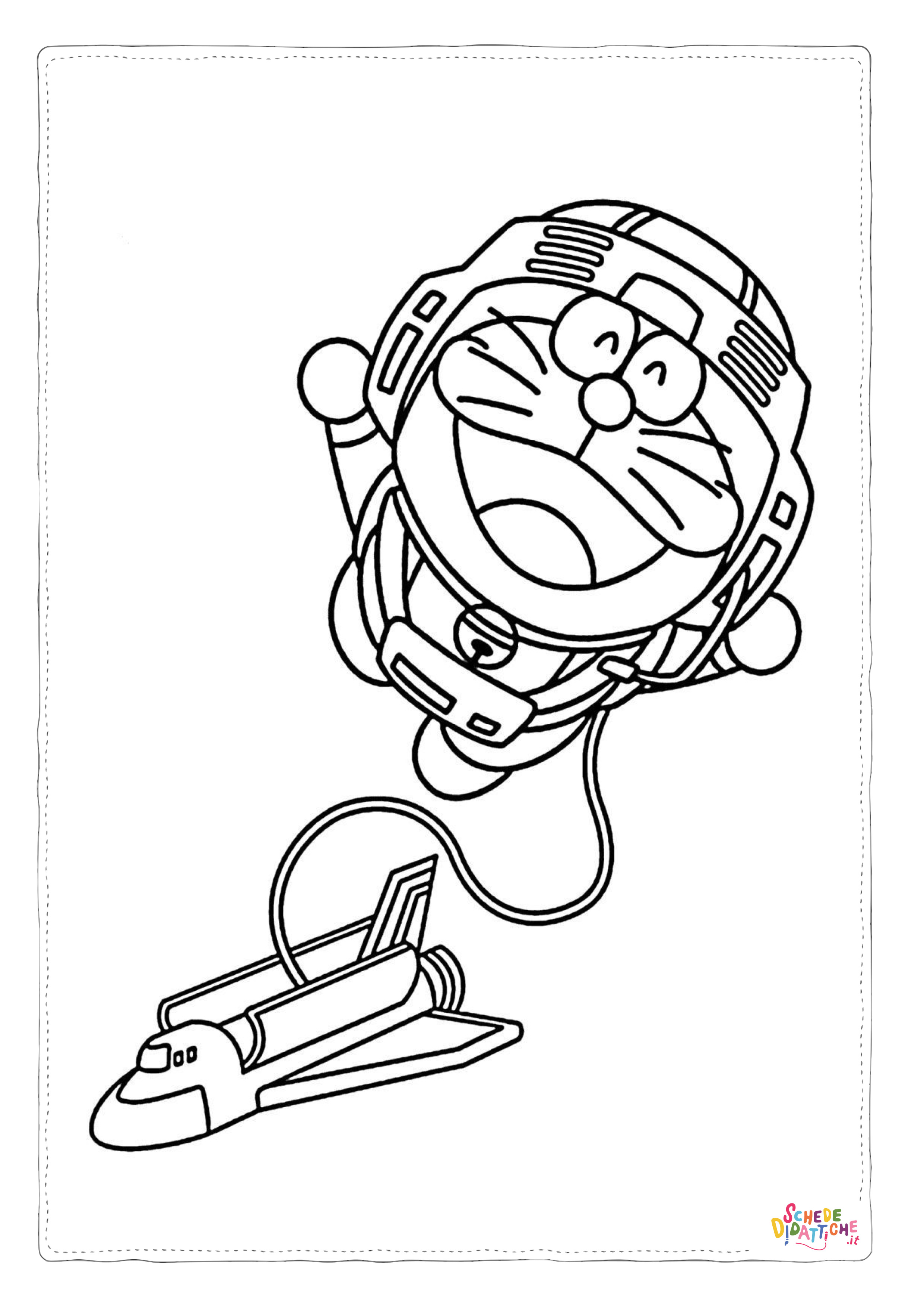 Disegno "Disegno di Doraemon da stampare e colorare 1" Disegno di Doraemon da stampare e colorare 1