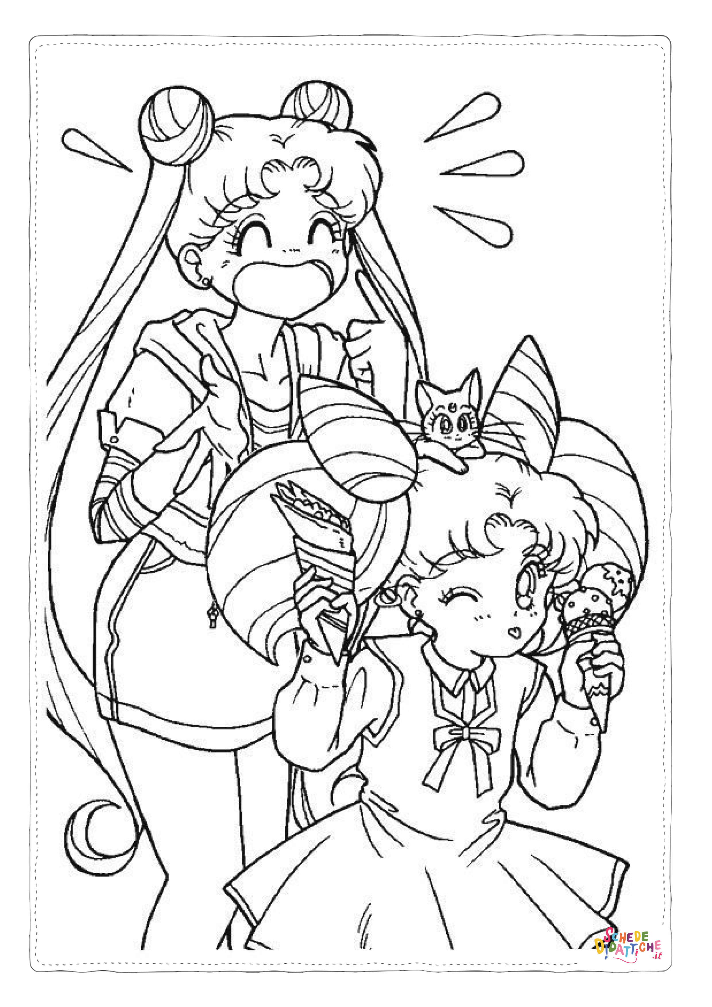 Disegno "Disegno di Sailor Moon da stampare e colorare 75" Disegno di Sailor Moon da stampare e colorare 75