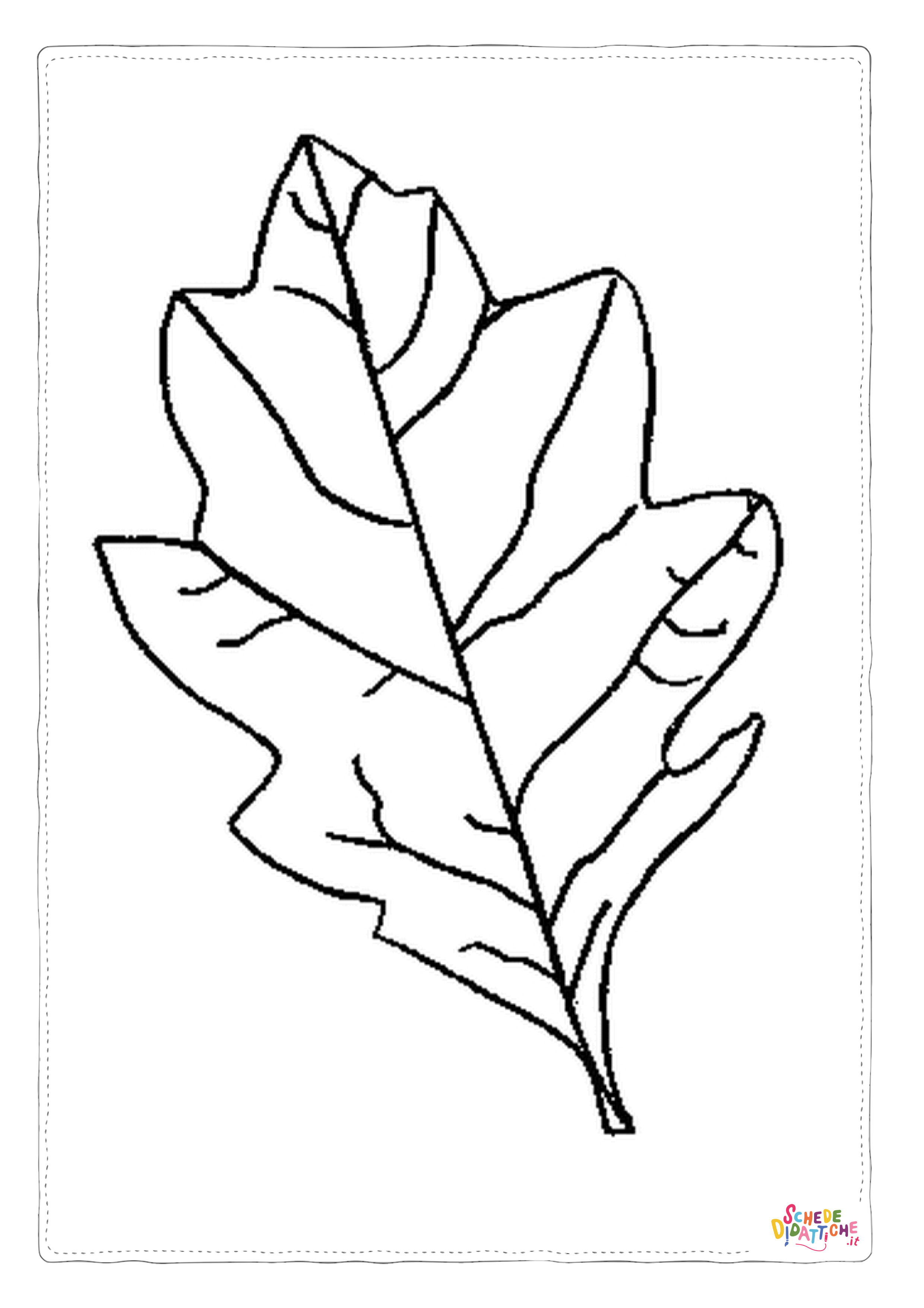 Disegno "Disegno di foglia da stampare e colorare 72" Disegno di foglia da stampare e colorare 72