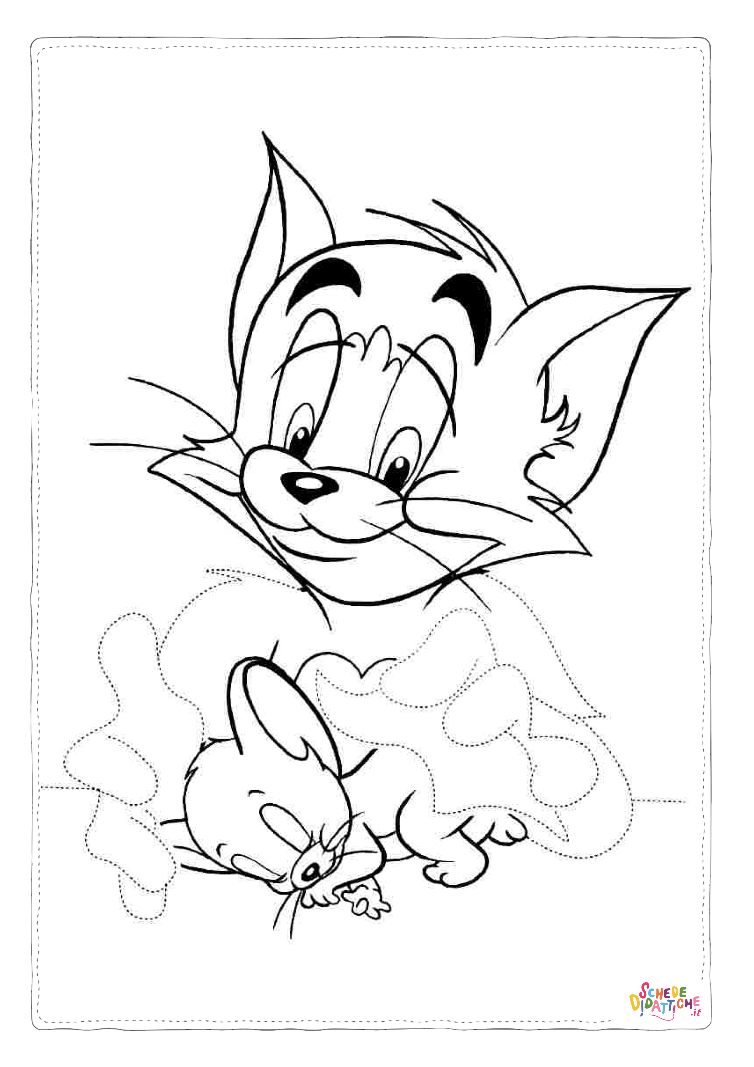 Disegno di Tom e Jerry da stampare e colorare 38