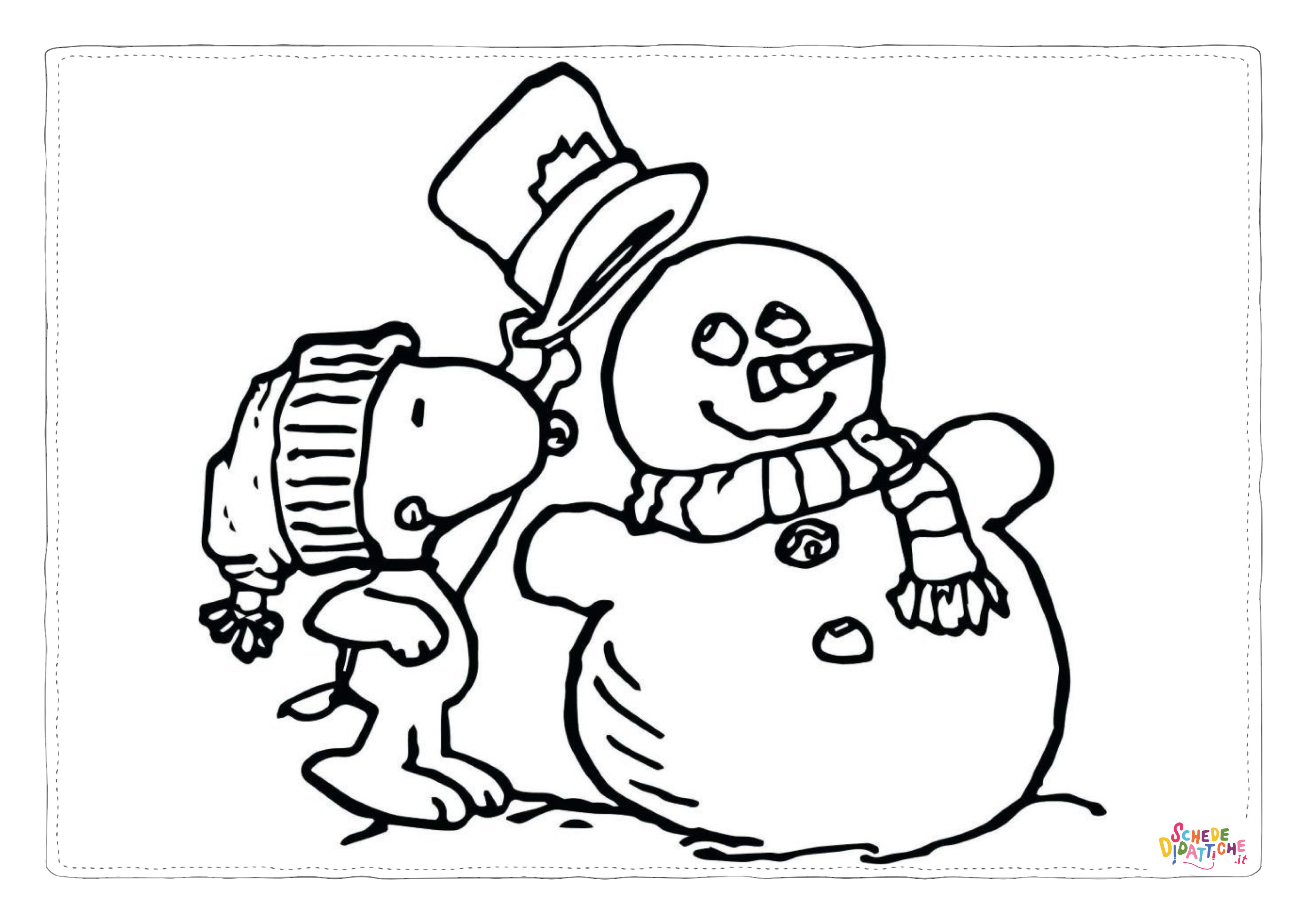 Disegno "Disegno di Snoopy da stampare e colorare 54" Disegno di Snoopy da stampare e colorare 54