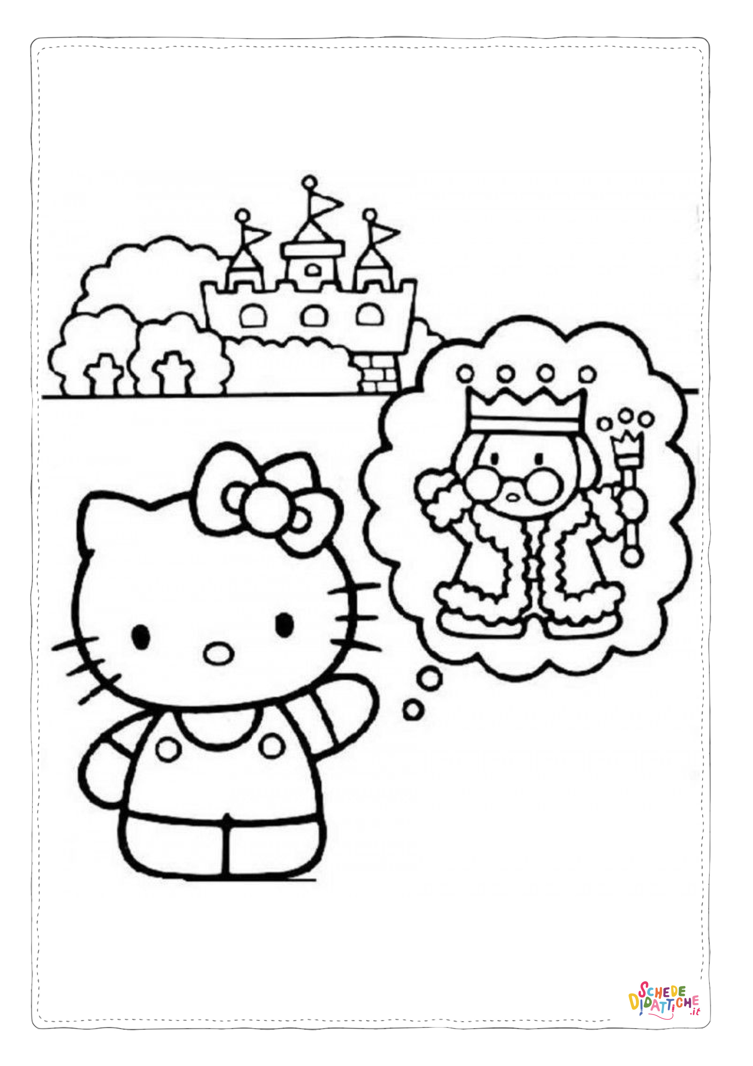 Disegno di Hello Kitty da stampare e colorare 165