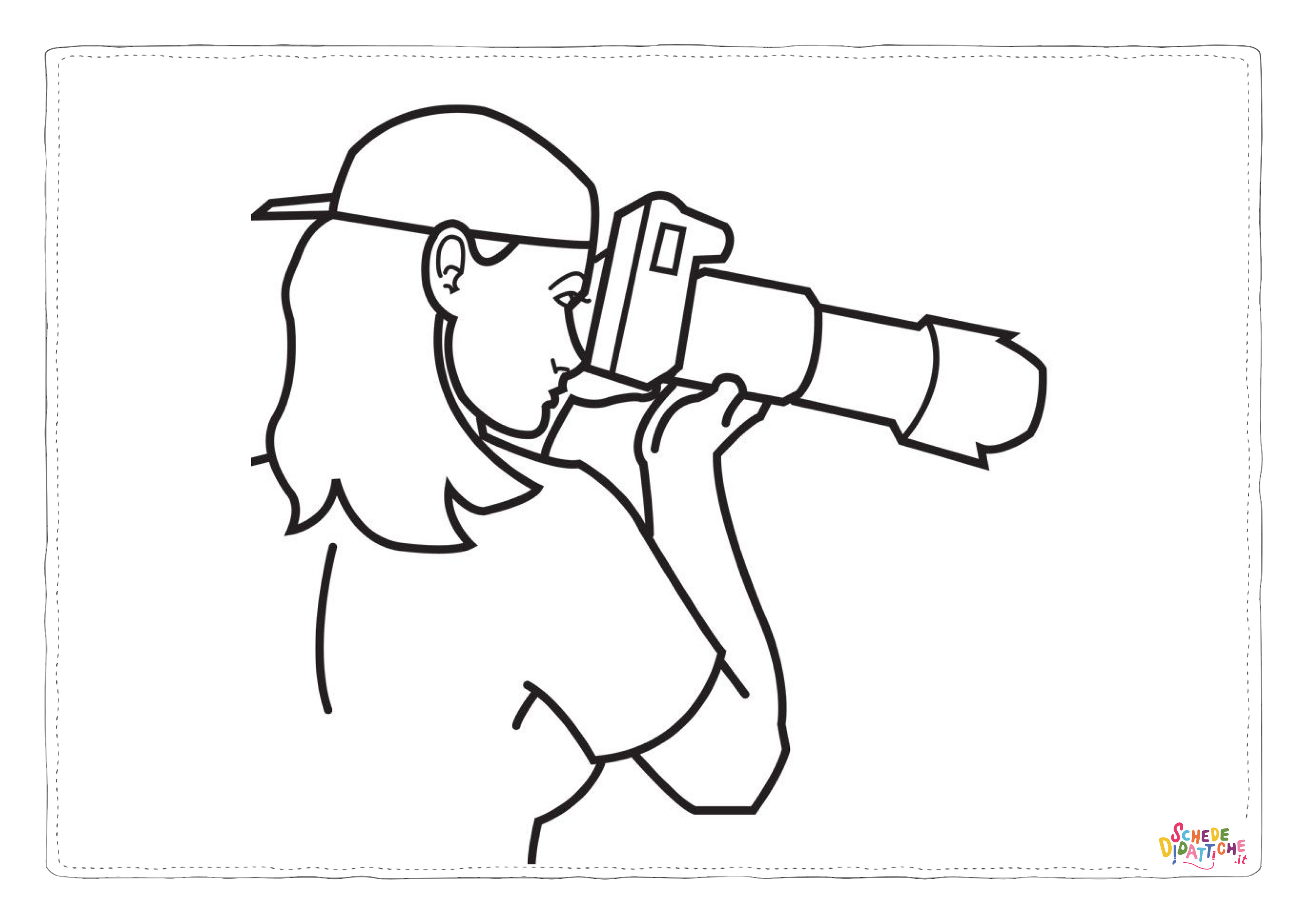Disegno "Disegno di fotocamera da stampare e colorare 15" Disegno di fotocamera da stampare e colorare 15