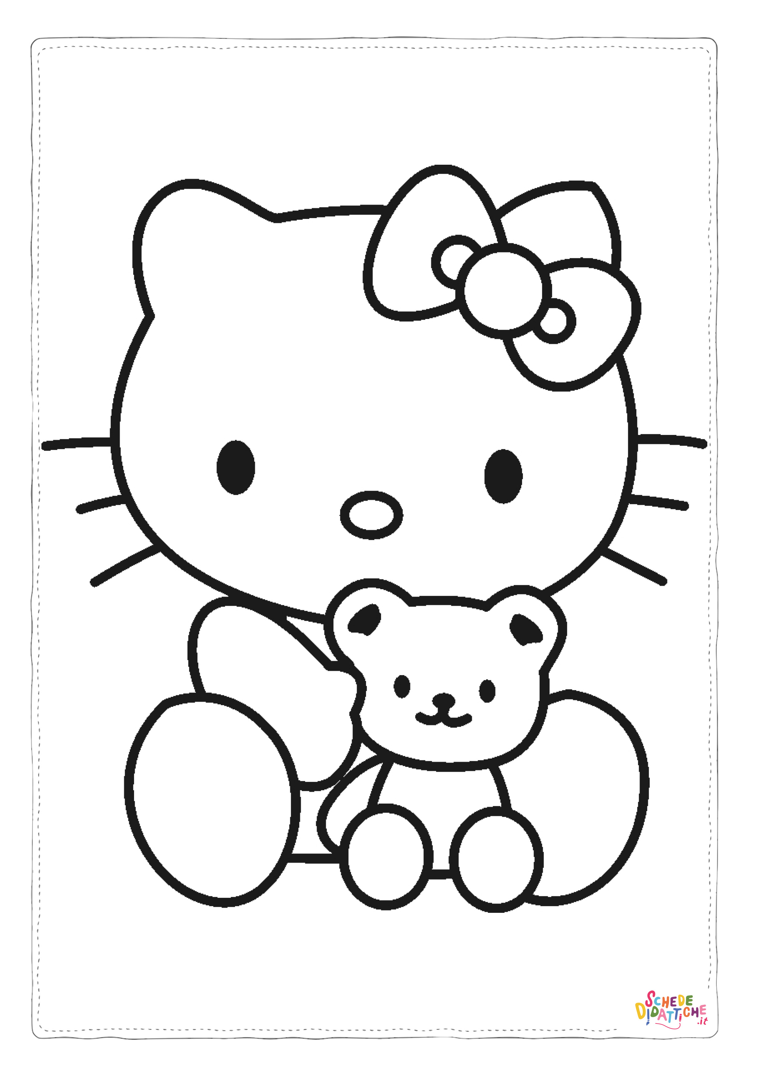 Disegno "Disegno di Hello Kitty da stampare e colorare 46" Disegno di Hello Kitty da stampare e colorare 46