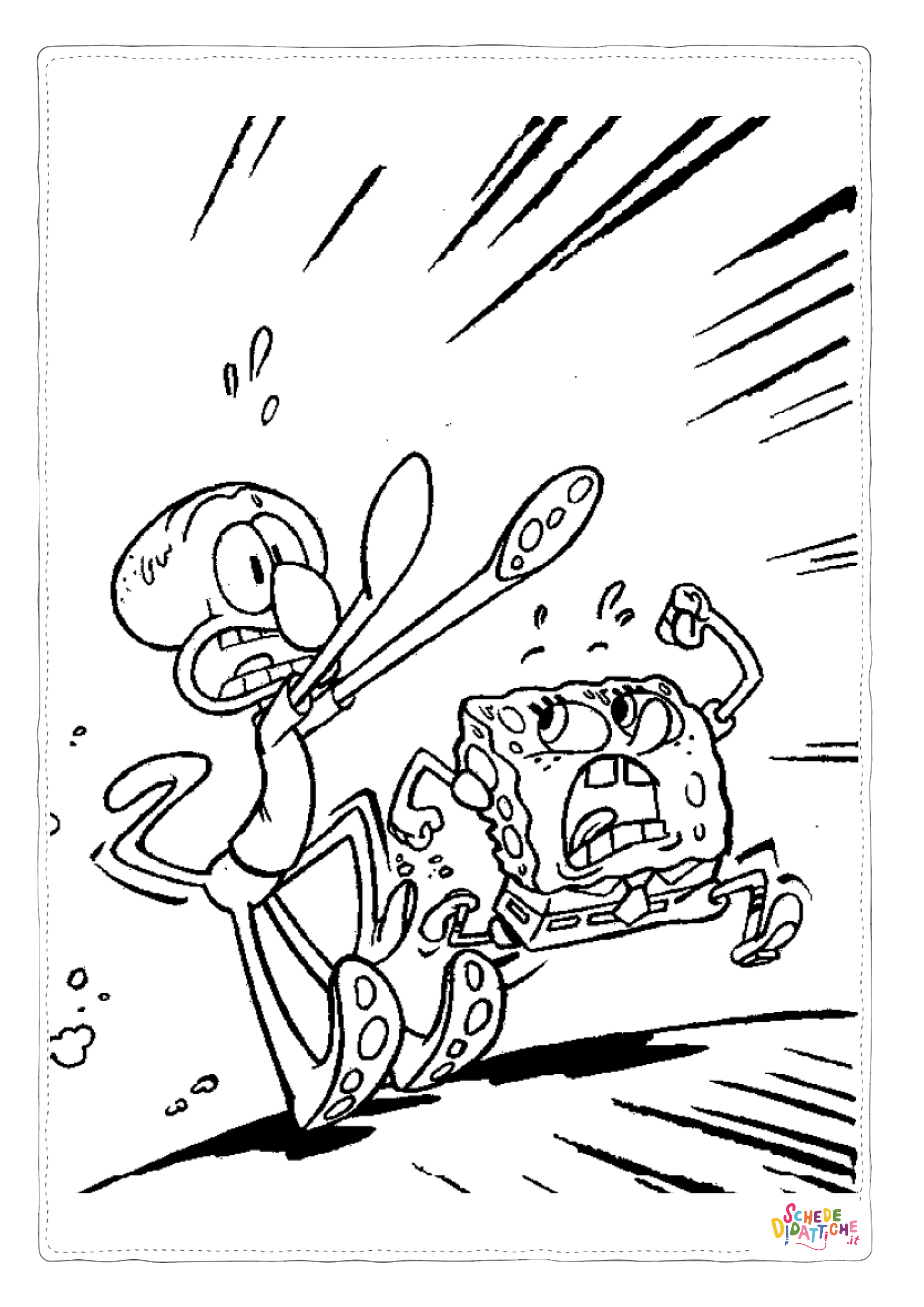 Disegno di Spongebob da stampare e colorare 16