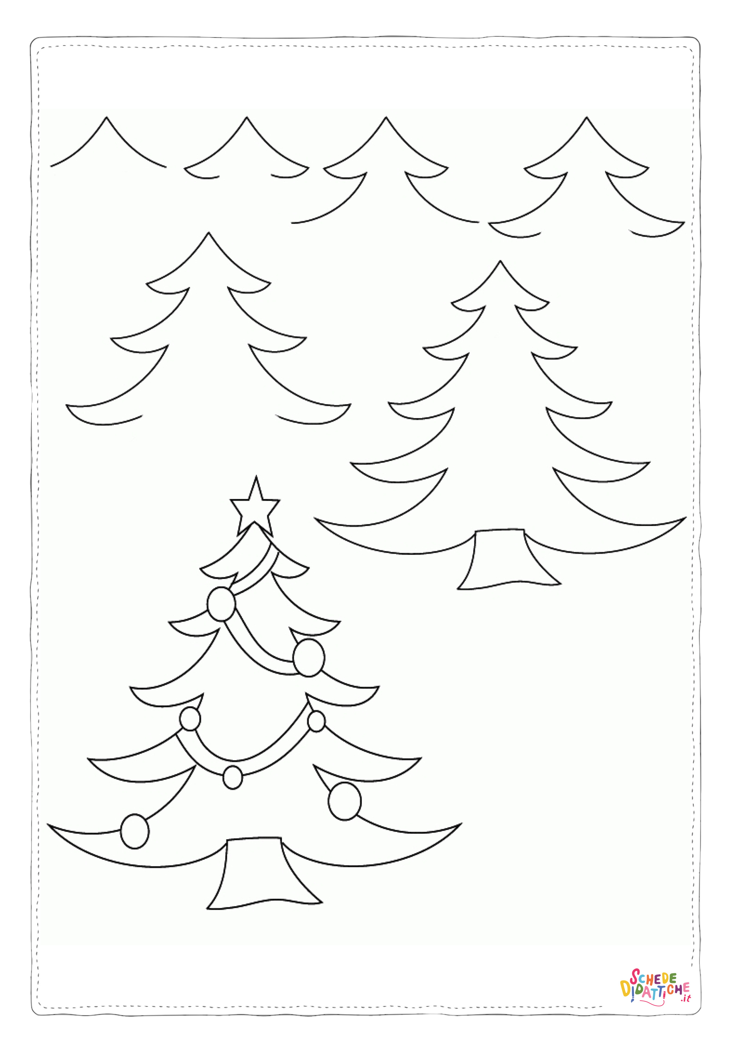 Disegno "Disegno di albero di Natale da stampare e colorare 65" Disegno di albero di Natale da stampare e colorare 65