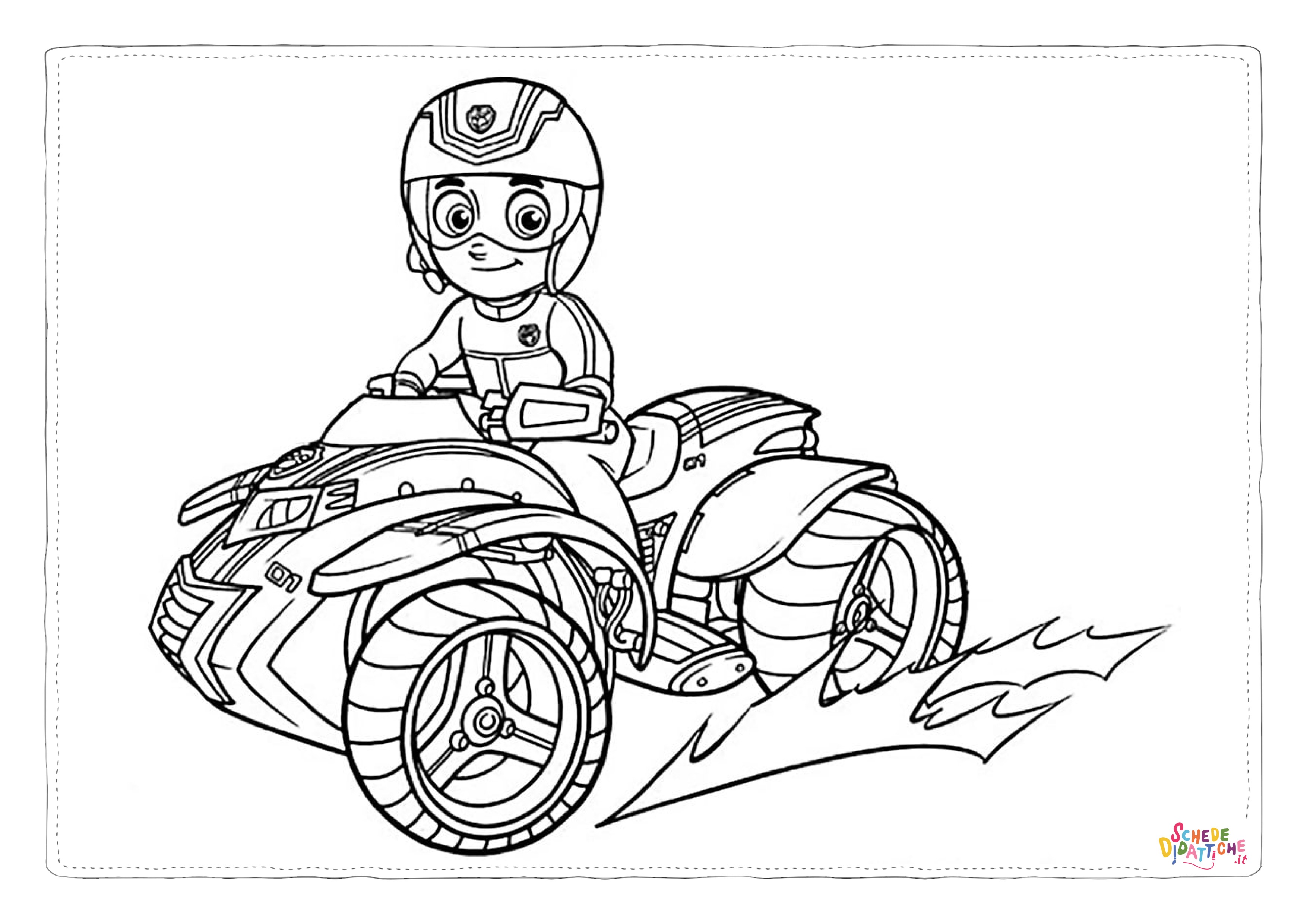 Disegno "Disegno di Paw Patrol - Cane pompiere da stampare e colorare 44" Disegno di Paw Patrol - Cane pompiere da stampare e colorare 44