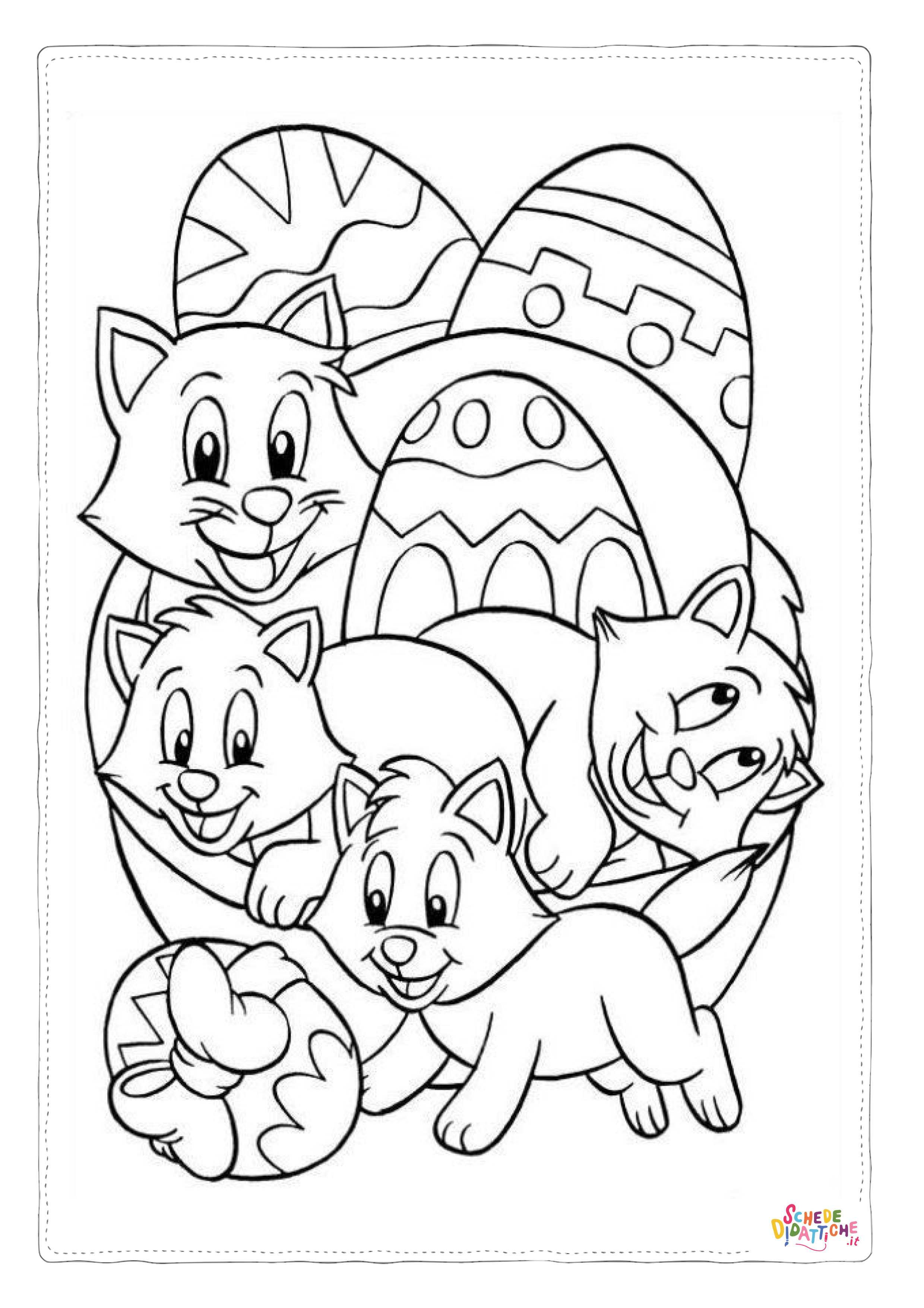 Disegno "Disegno di uovo di Pasqua da stampare e colorare 265" Disegno di uovo di Pasqua da stampare e colorare 265