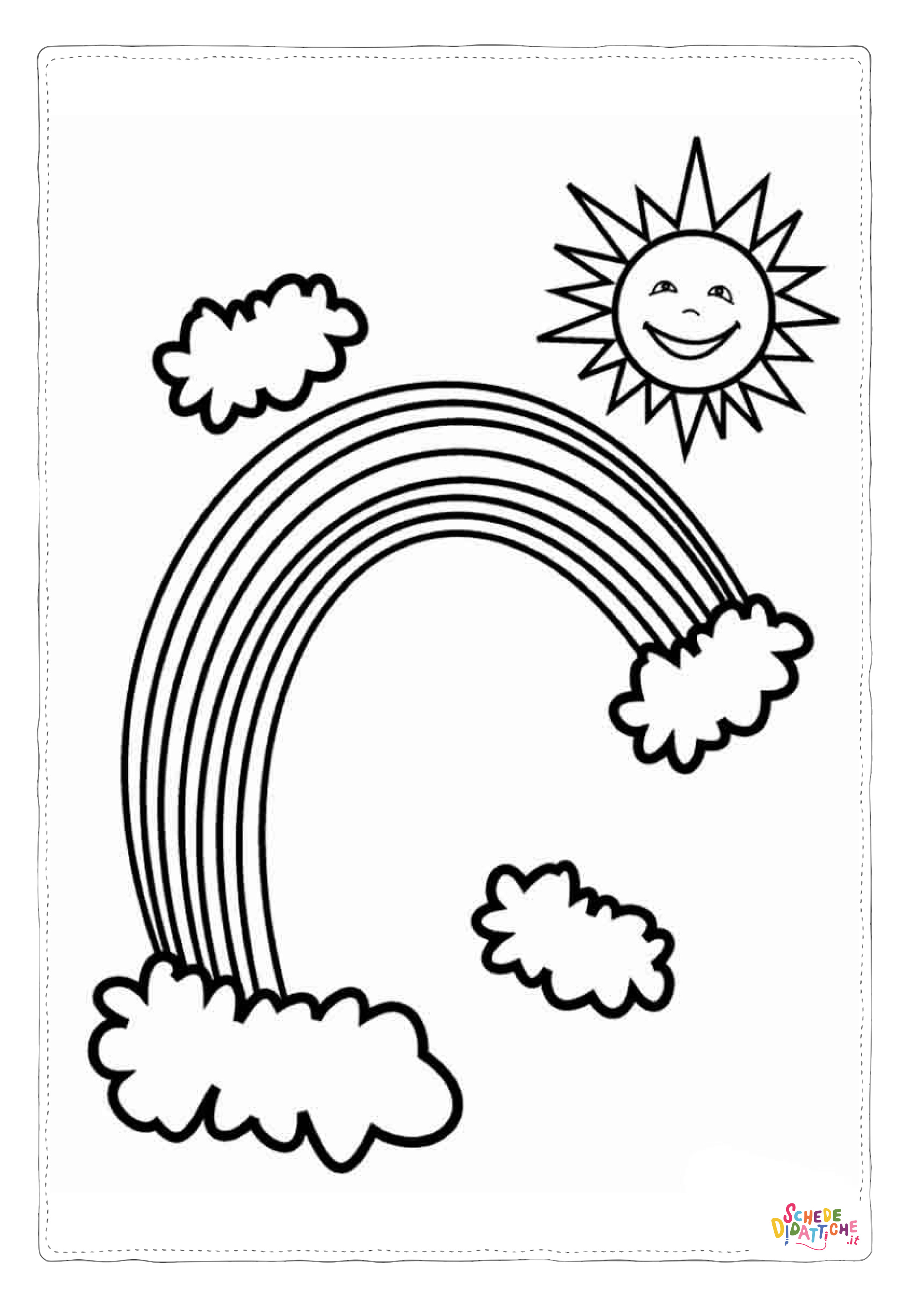 Disegno "Disegno di arcobaleno da stampare e colorare 63" Disegno di arcobaleno da stampare e colorare 63