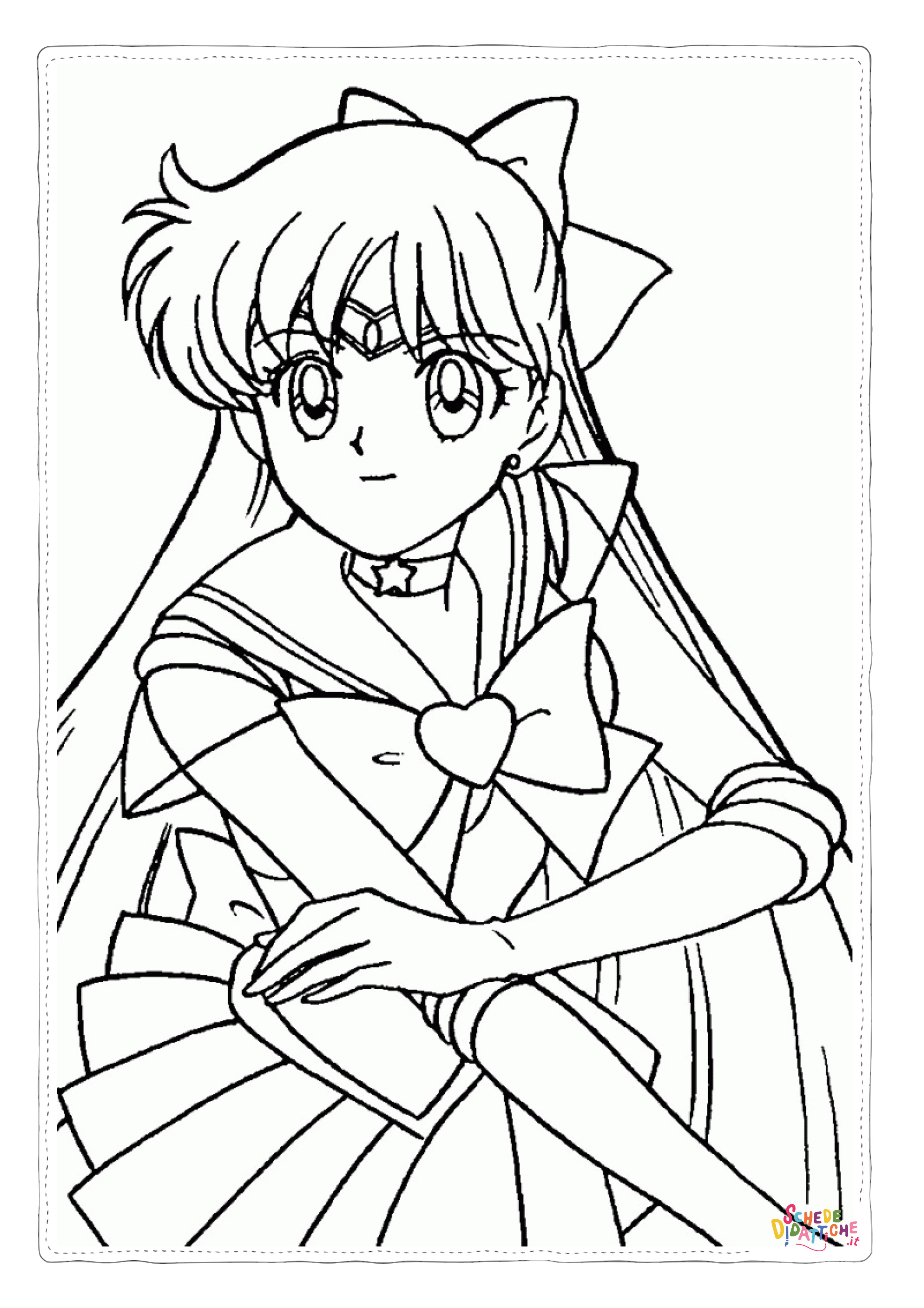 Disegno di Sailor Moon da stampare e colorare 3