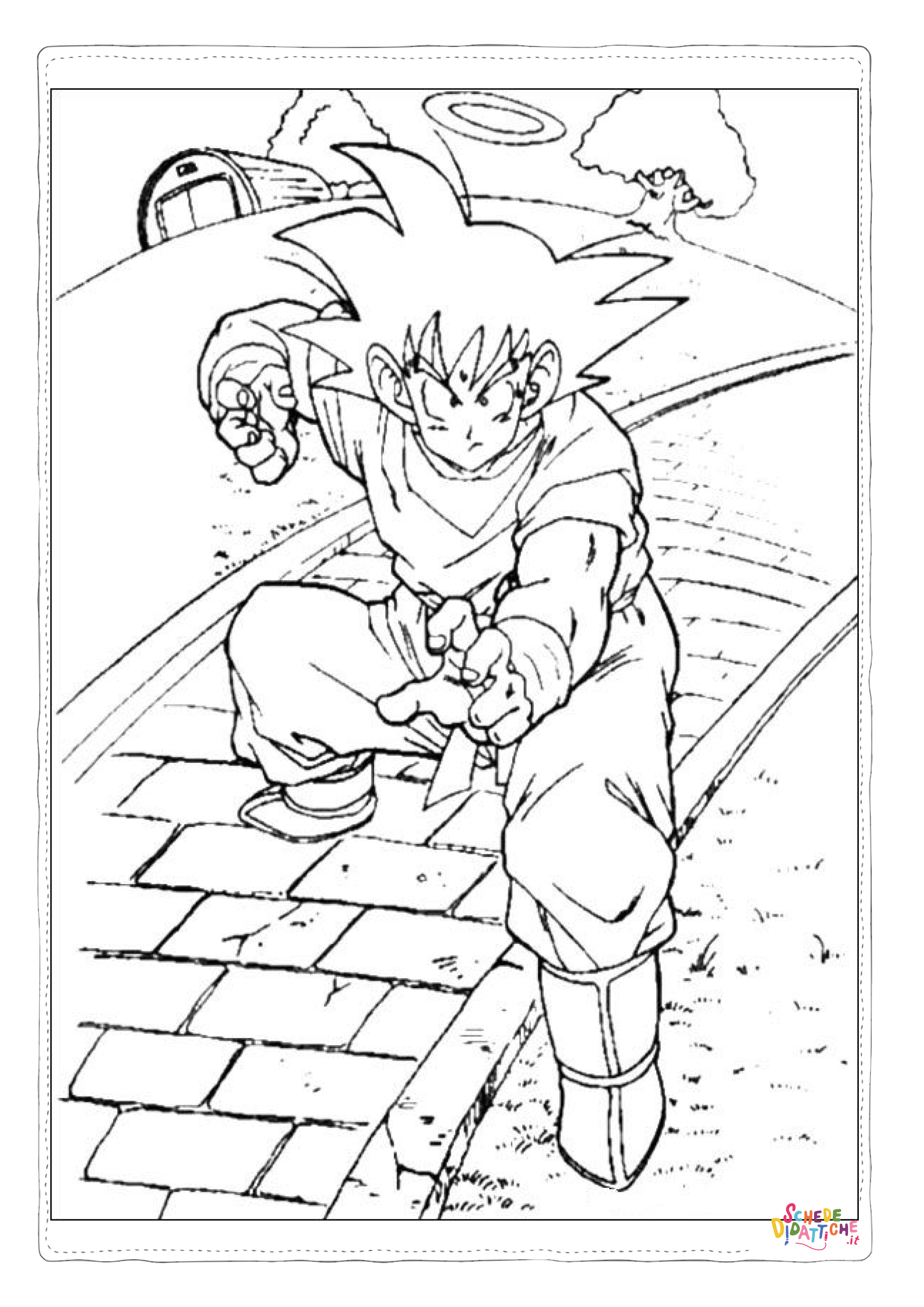 Disegno "Disegno di Dragon Ball da stampare e colorare 119" Disegno di Dragon Ball da stampare e colorare 119