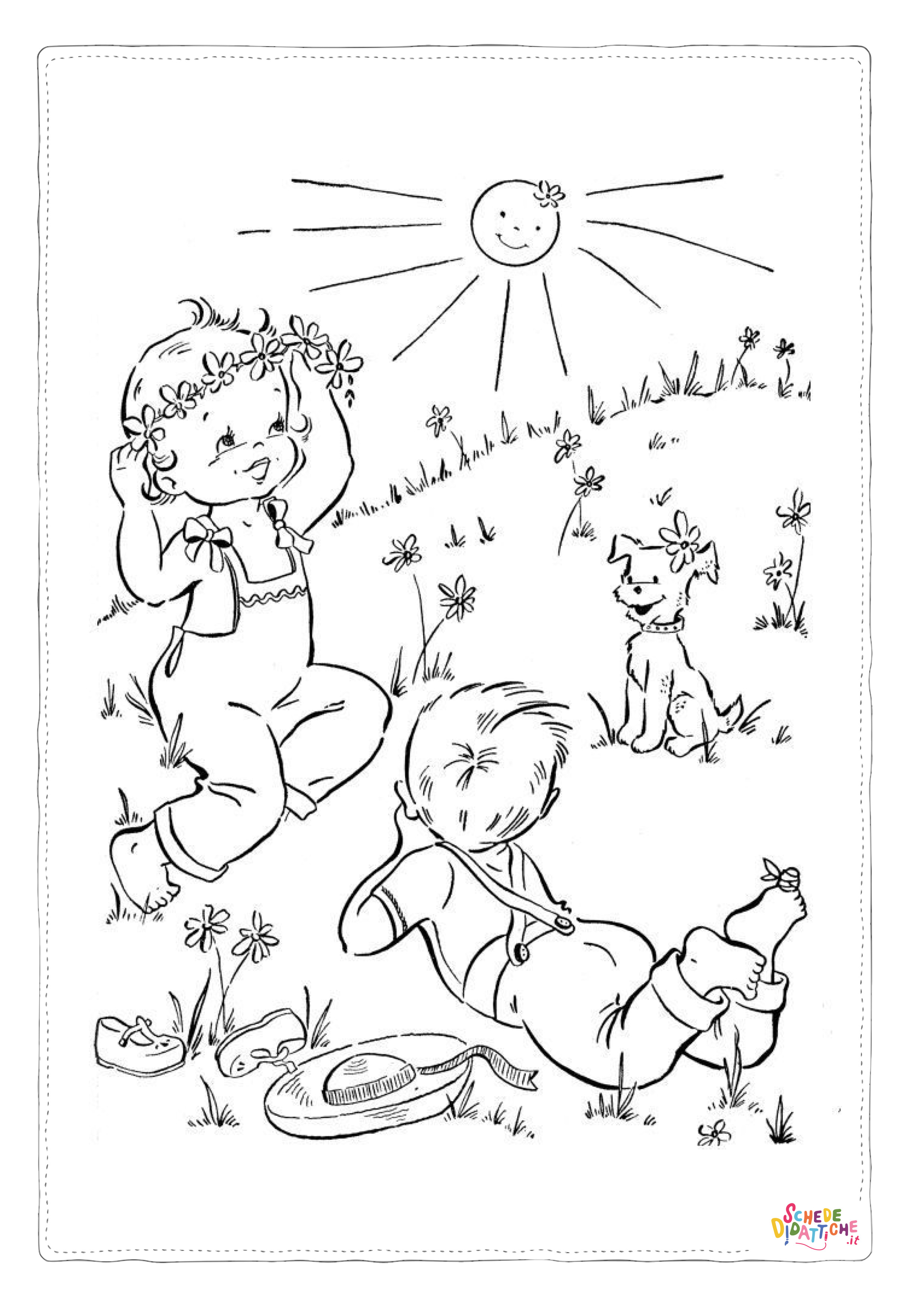 Disegno di primavera da stampare e colorare 8