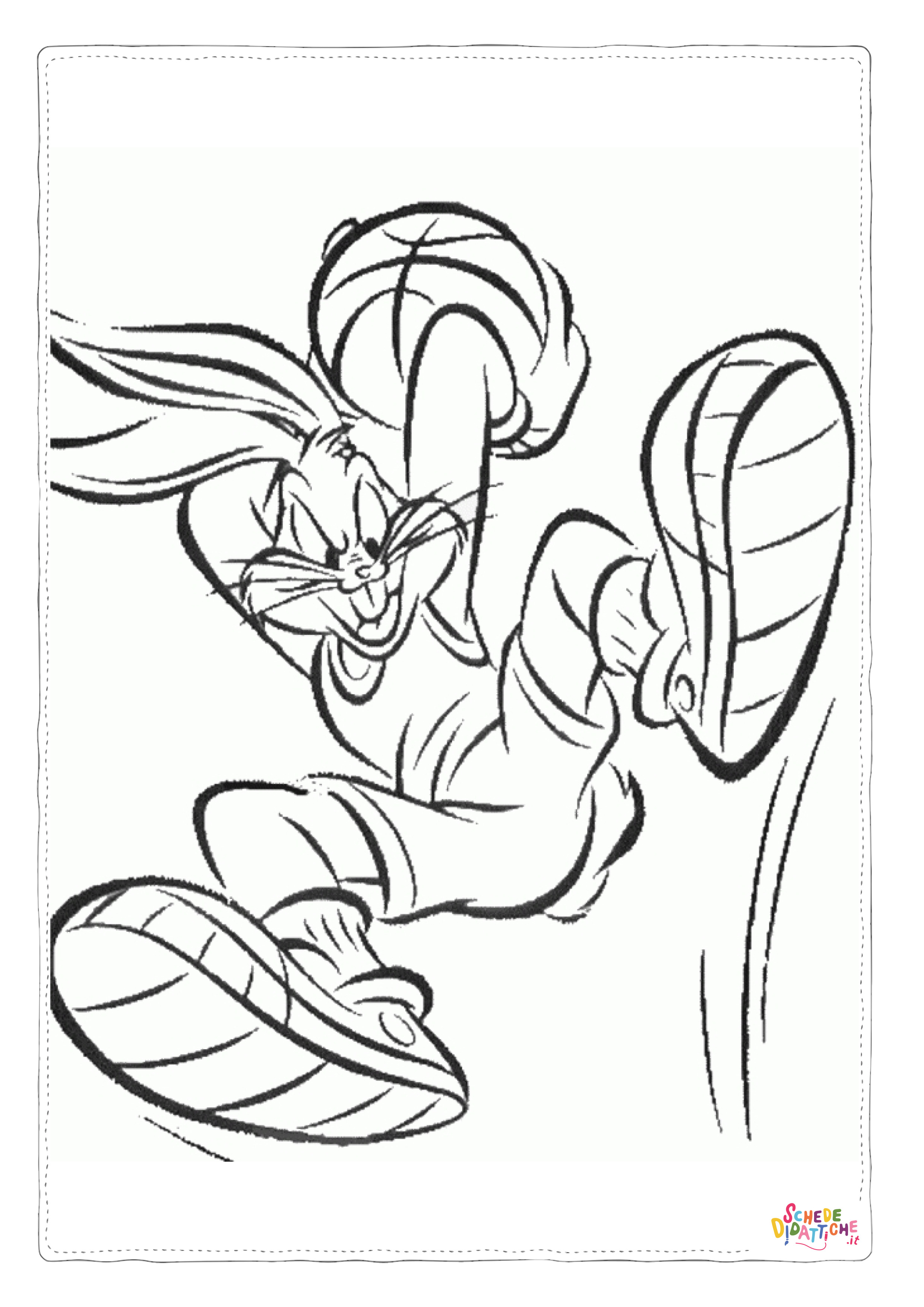Disegno di Bugs Bunny da stampare e colorare 4