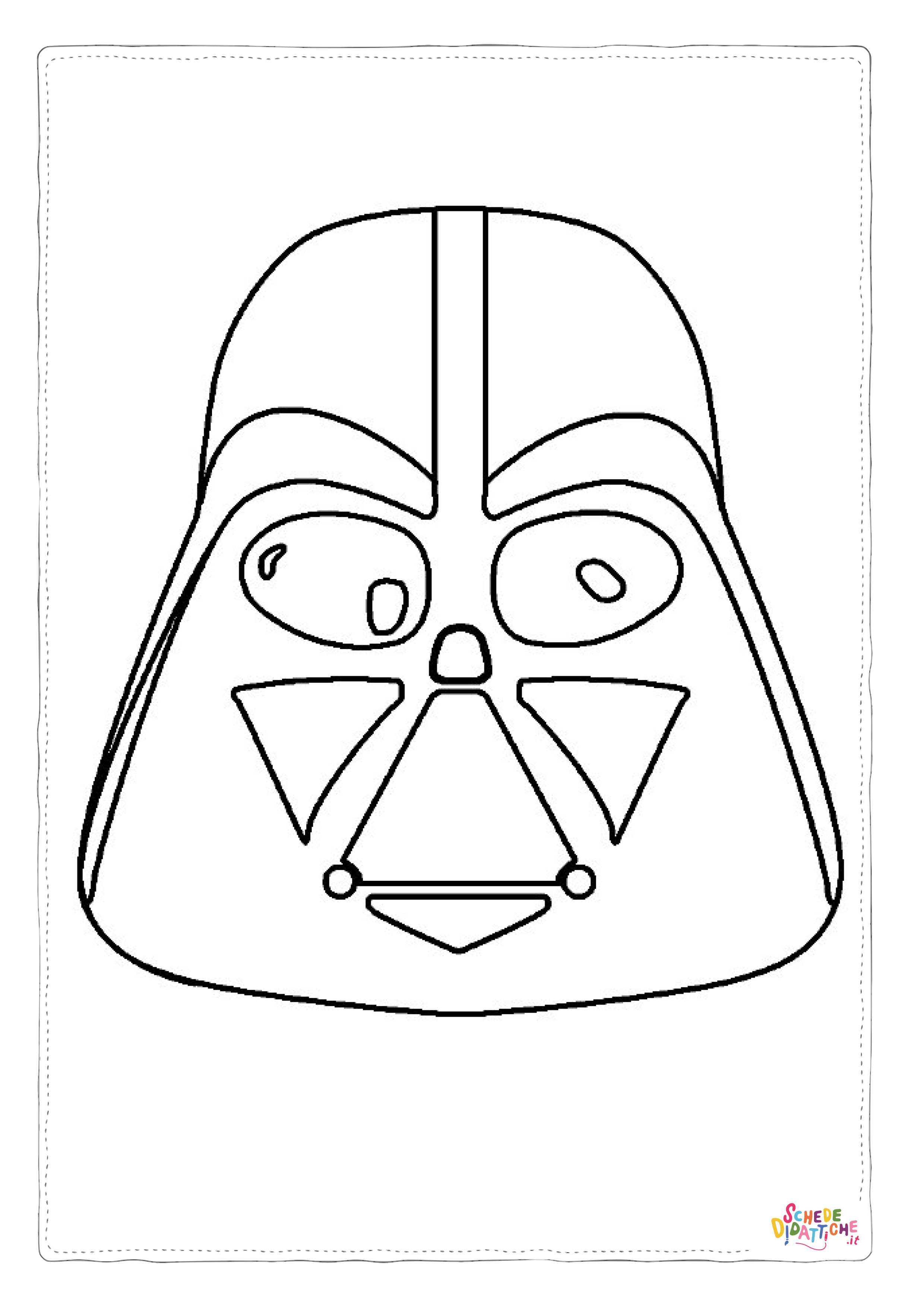 Disegno di maschera da stampare e colorare 77