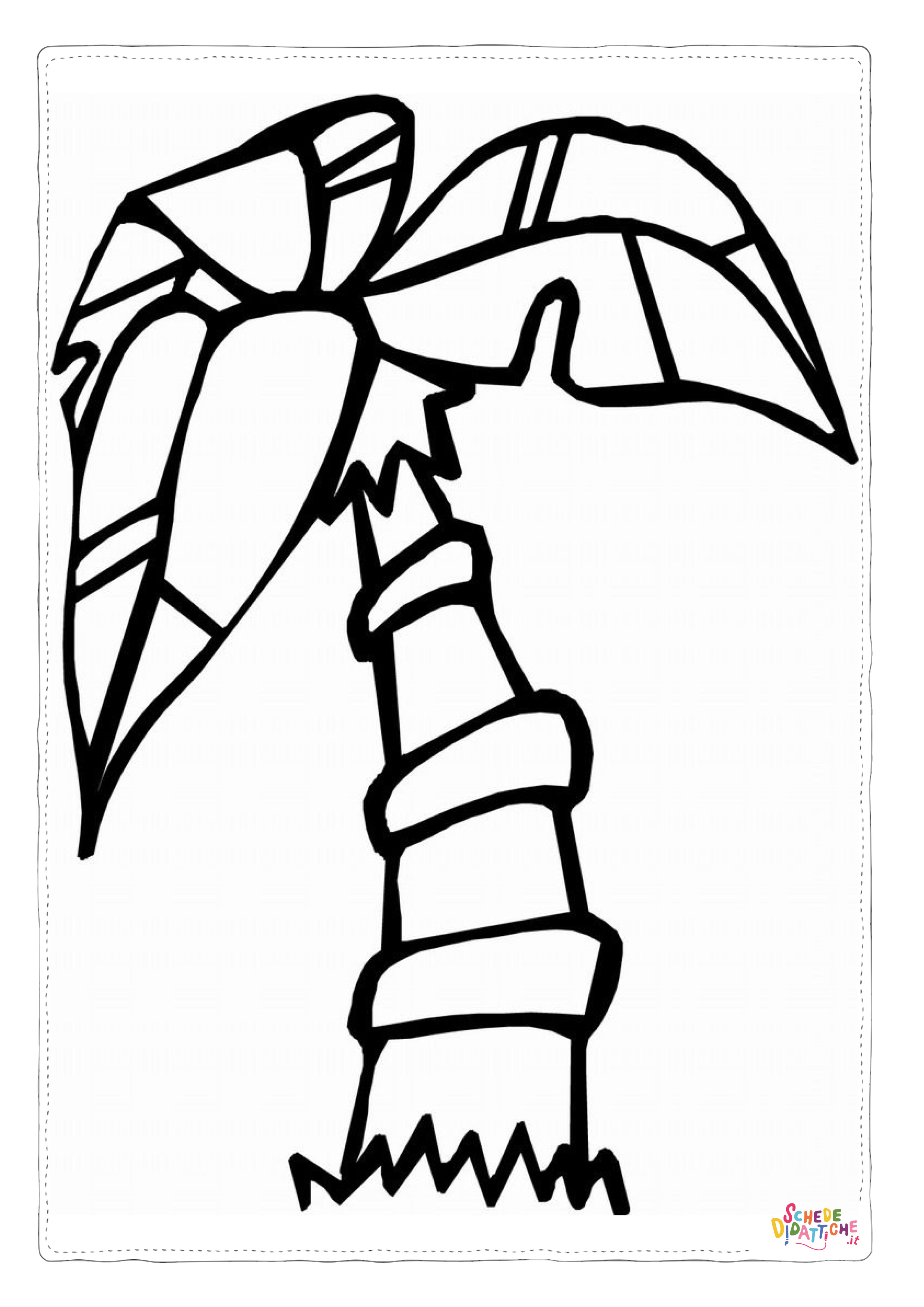 Disegno "Disegno di albero da stampare e colorare 14" Disegno di albero da stampare e colorare 14
