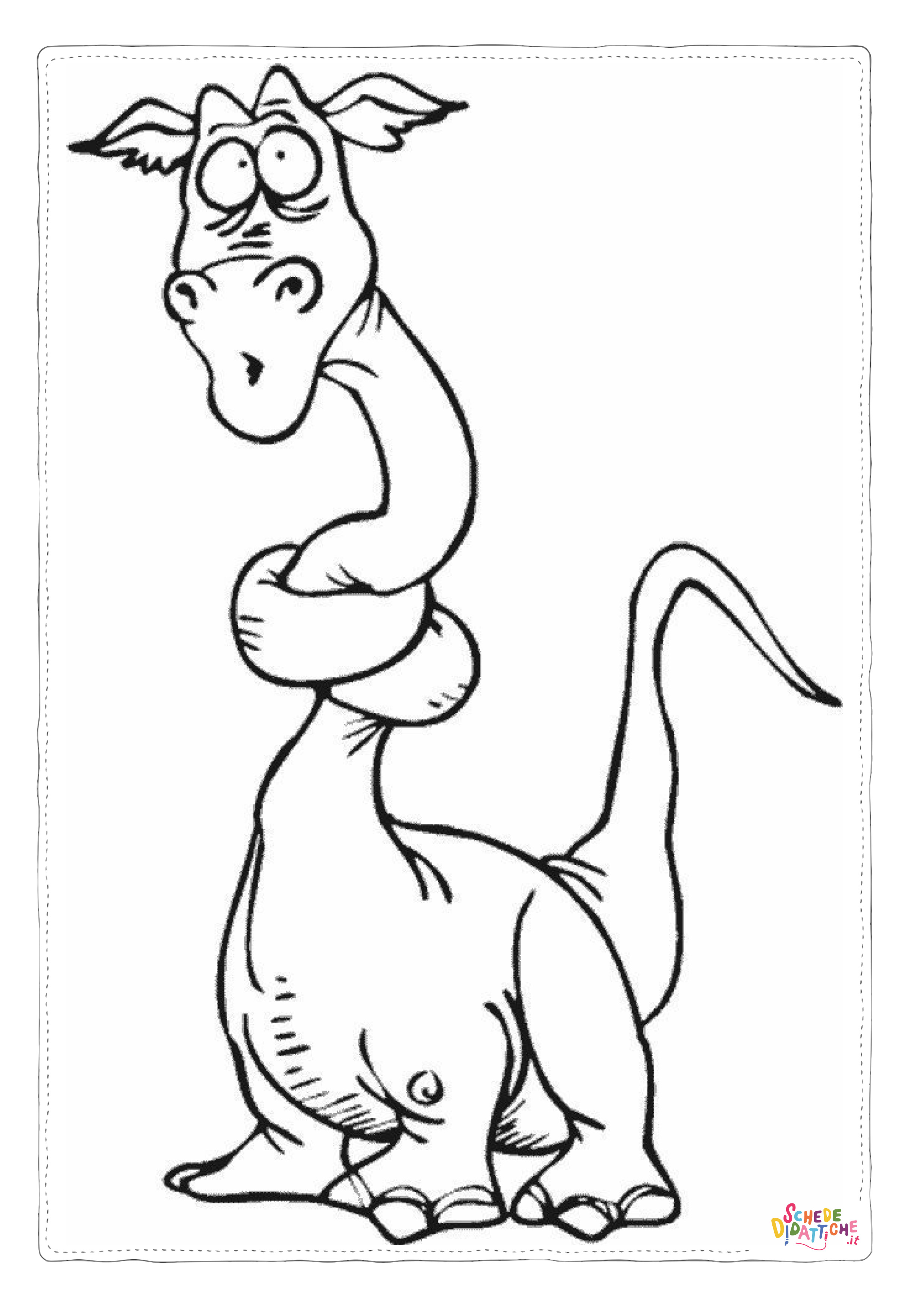 Disegno "Disegno di Brachiosauro da stampare e colorare 15" Disegno di Brachiosauro da stampare e colorare 15