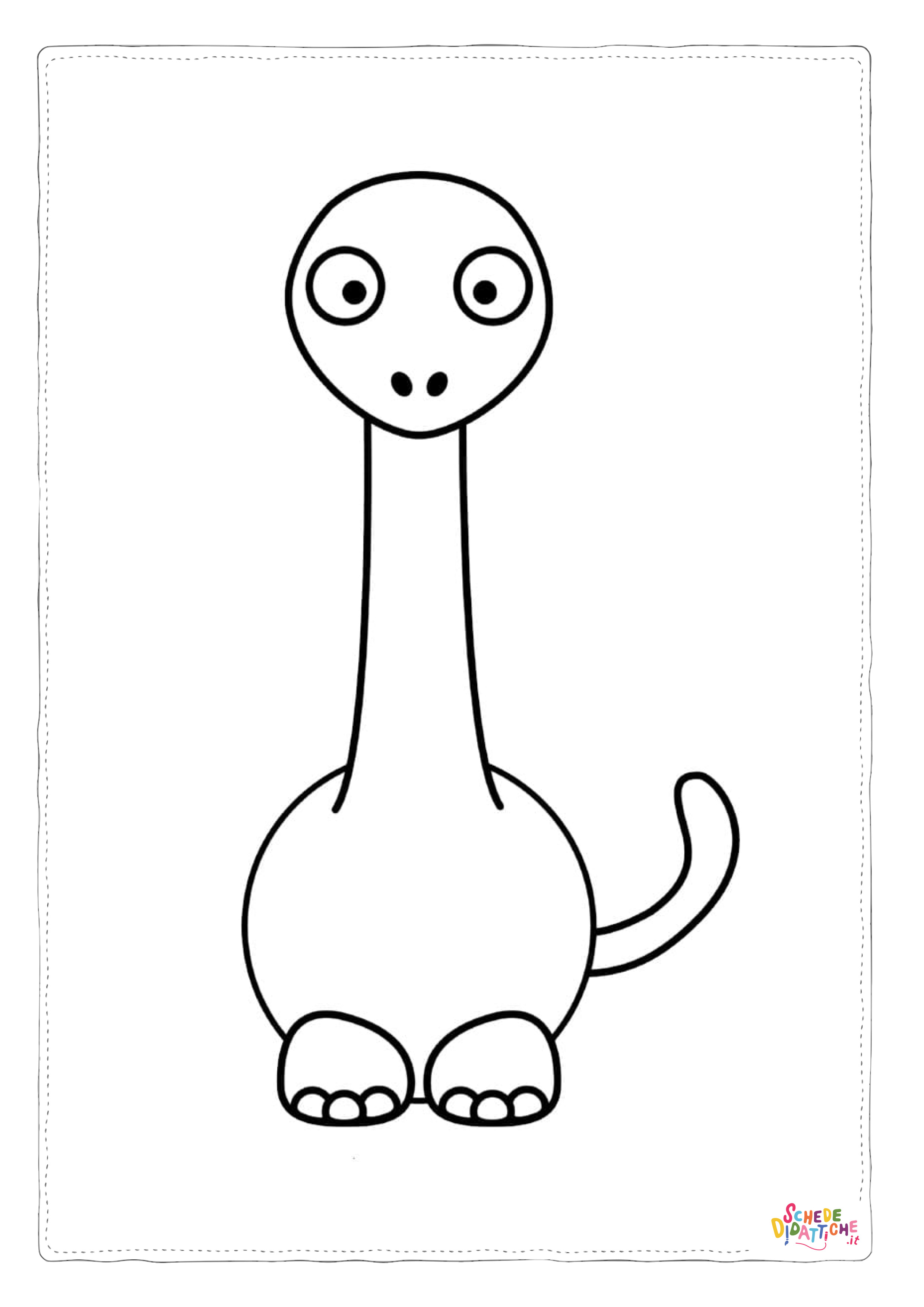 Disegno "Disegno di Brachiosauro da stampare e colorare 10" Disegno di Brachiosauro da stampare e colorare 10