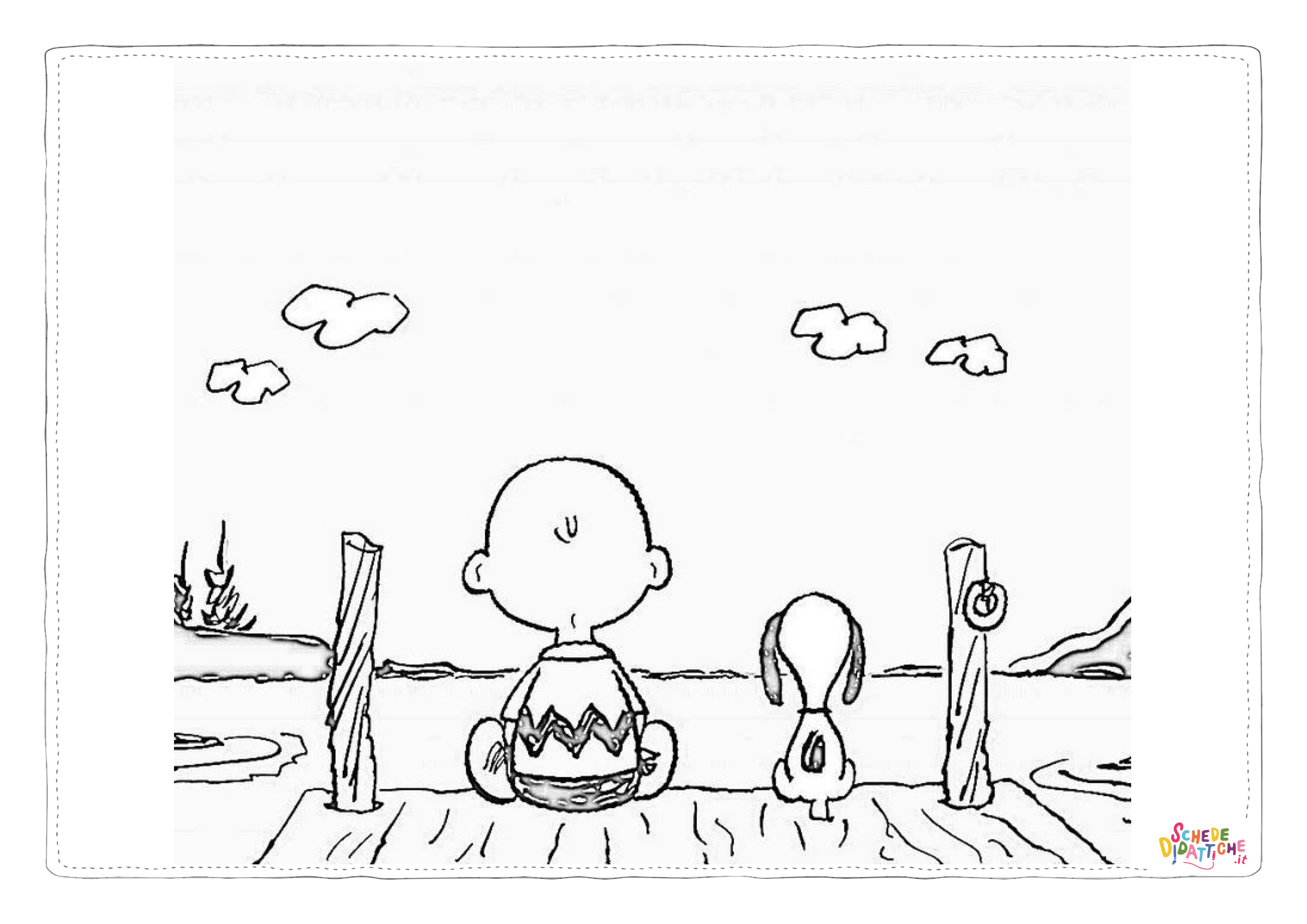 Disegno di Snoopy da stampare e colorare 65