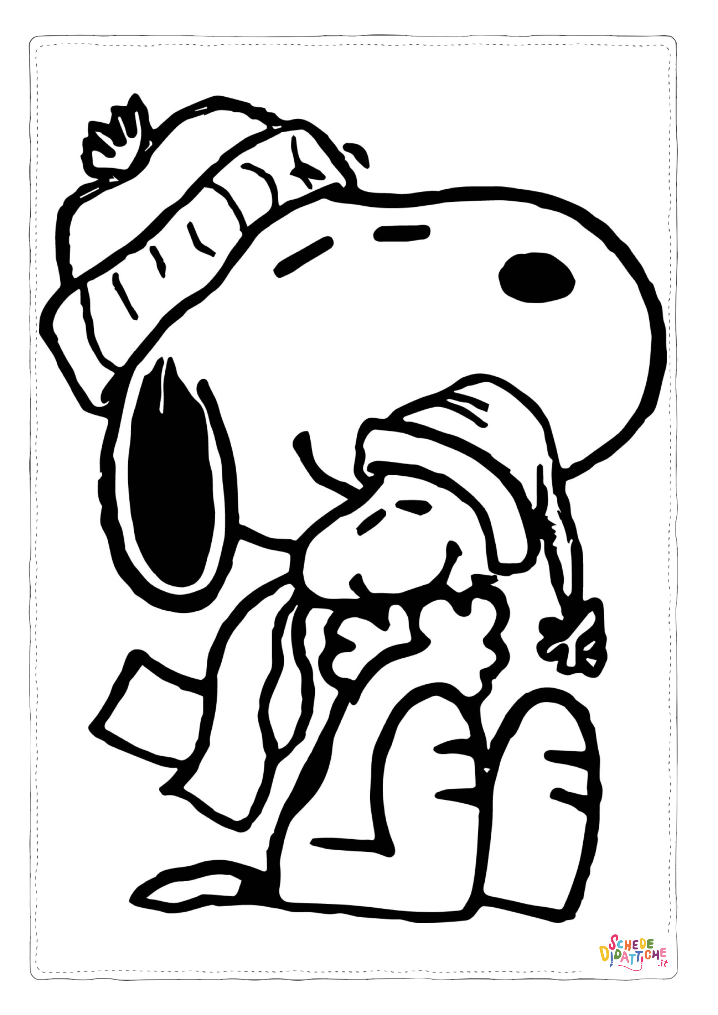 Disegno di Snoopy da stampare e colorare 26