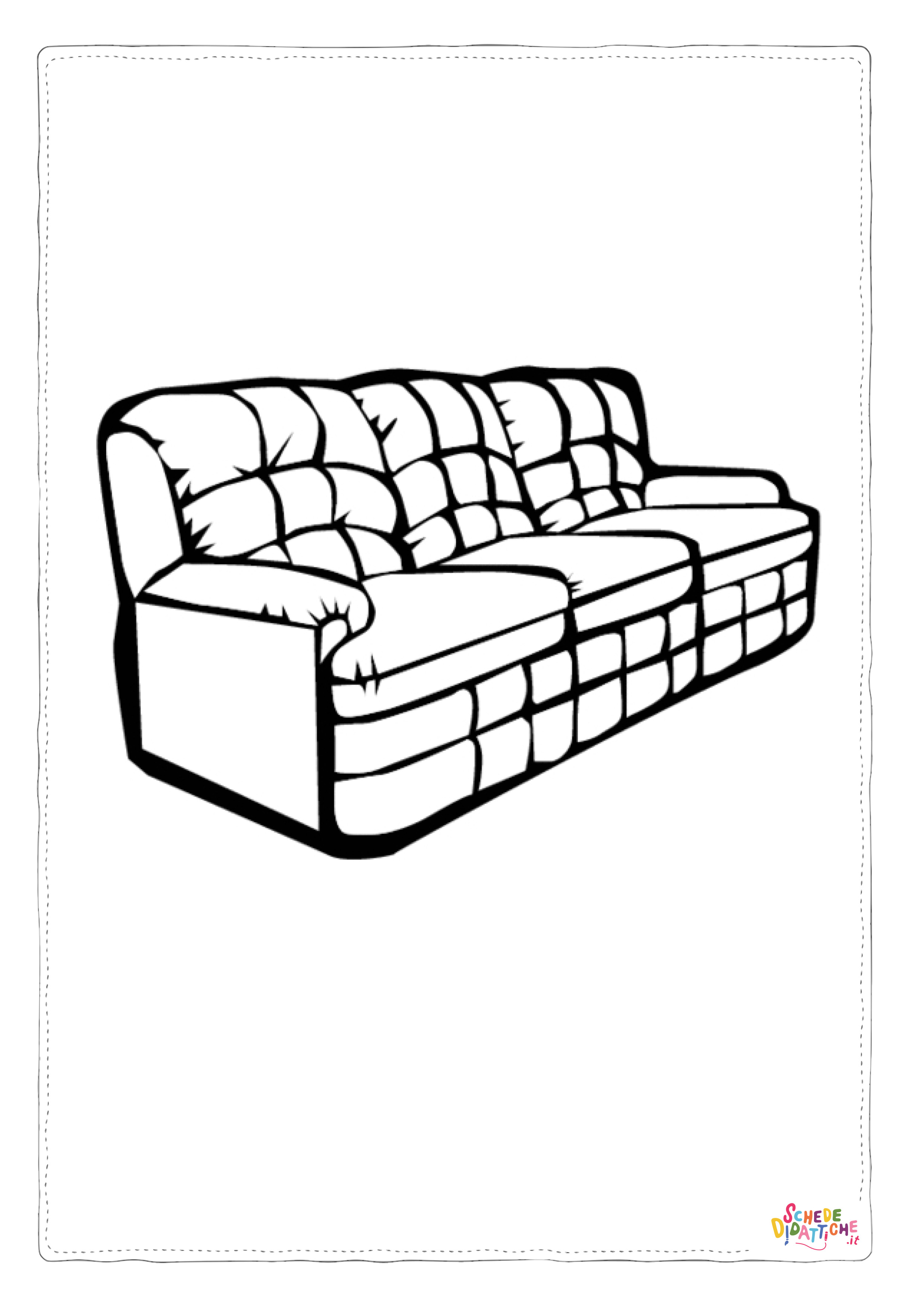 Disegno "Disegno di arredamento da stampare e colorare 16" Disegno di arredamento da stampare e colorare 16